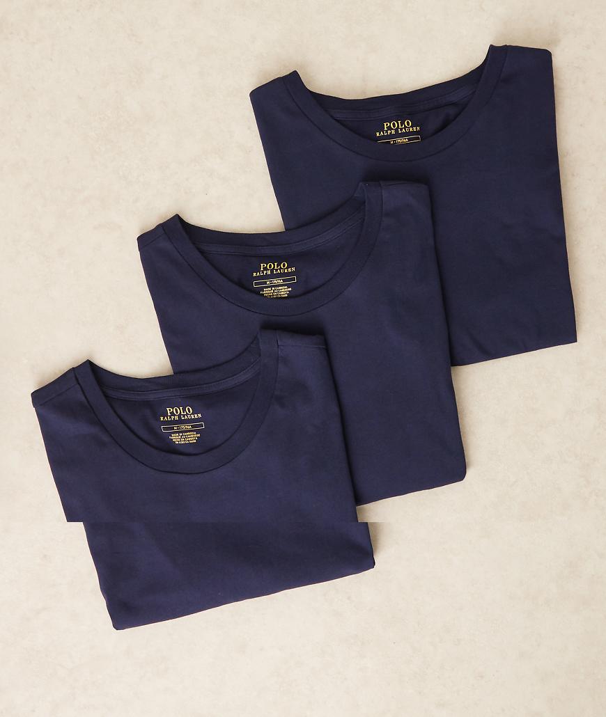 Polo Ralph Lauren - 3er-Pack T-Shirts in Marineblau