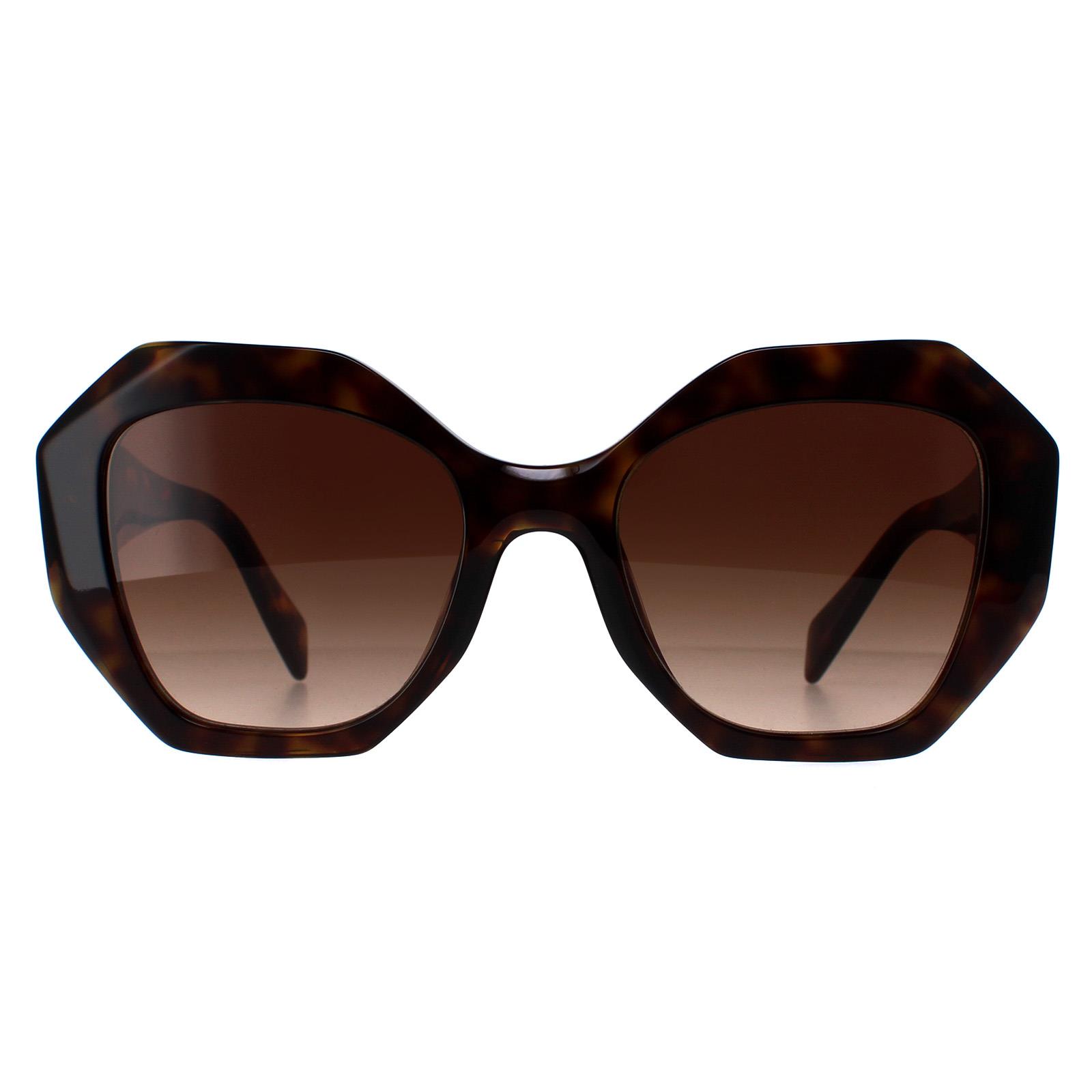 Prada PR16WS 2AU6S1 tortoise bruin gradiÃ"nt zonnebril - maat One Size