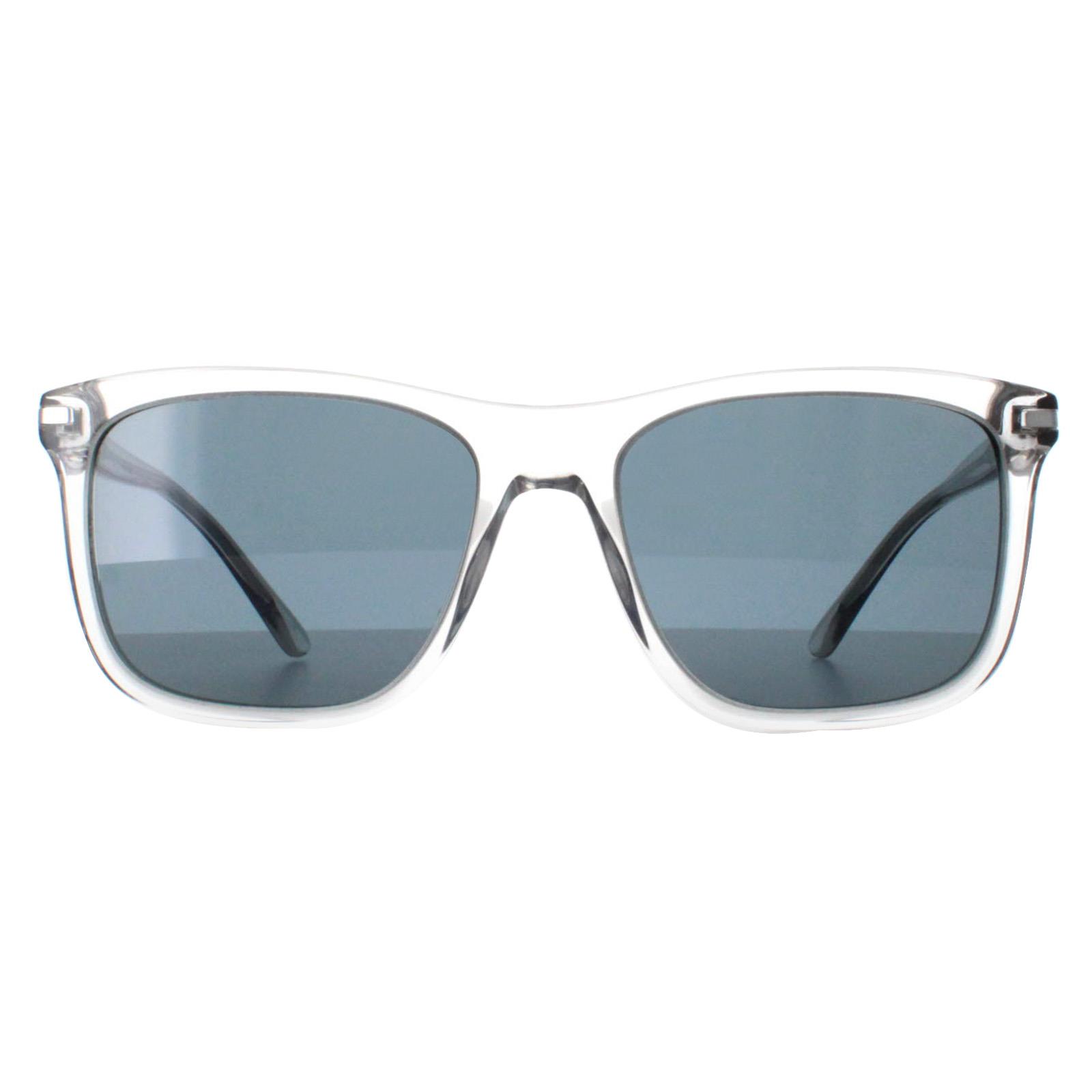 Prada PR18WS U430A9 grijs kristal blauwe zonnebril - maat One Size