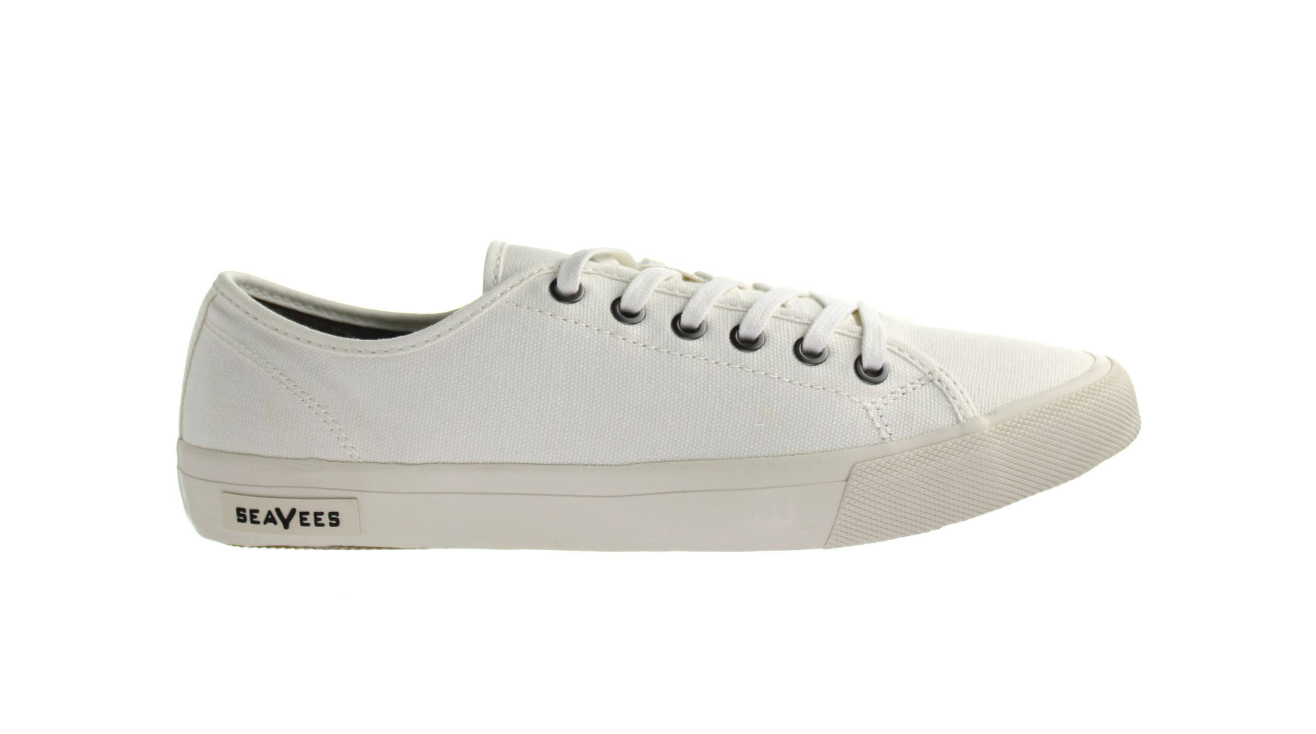 Seavees Monterey Standaard Katoen Canvas Off White Heren Sportschoenen