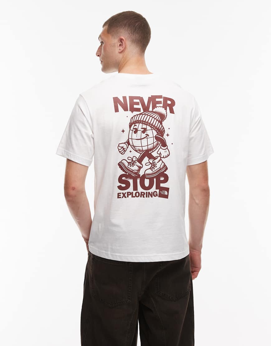 The North Face - NSE Global - Oversize-T-Shirt in Weiß mit Rückenprint