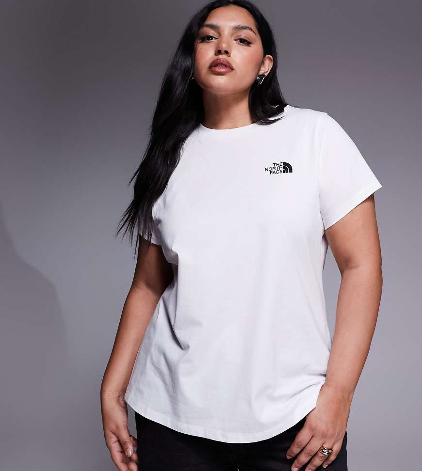 The North Face - Simple Dome - T-Shirt in TNF-Weiß in Plus-Size