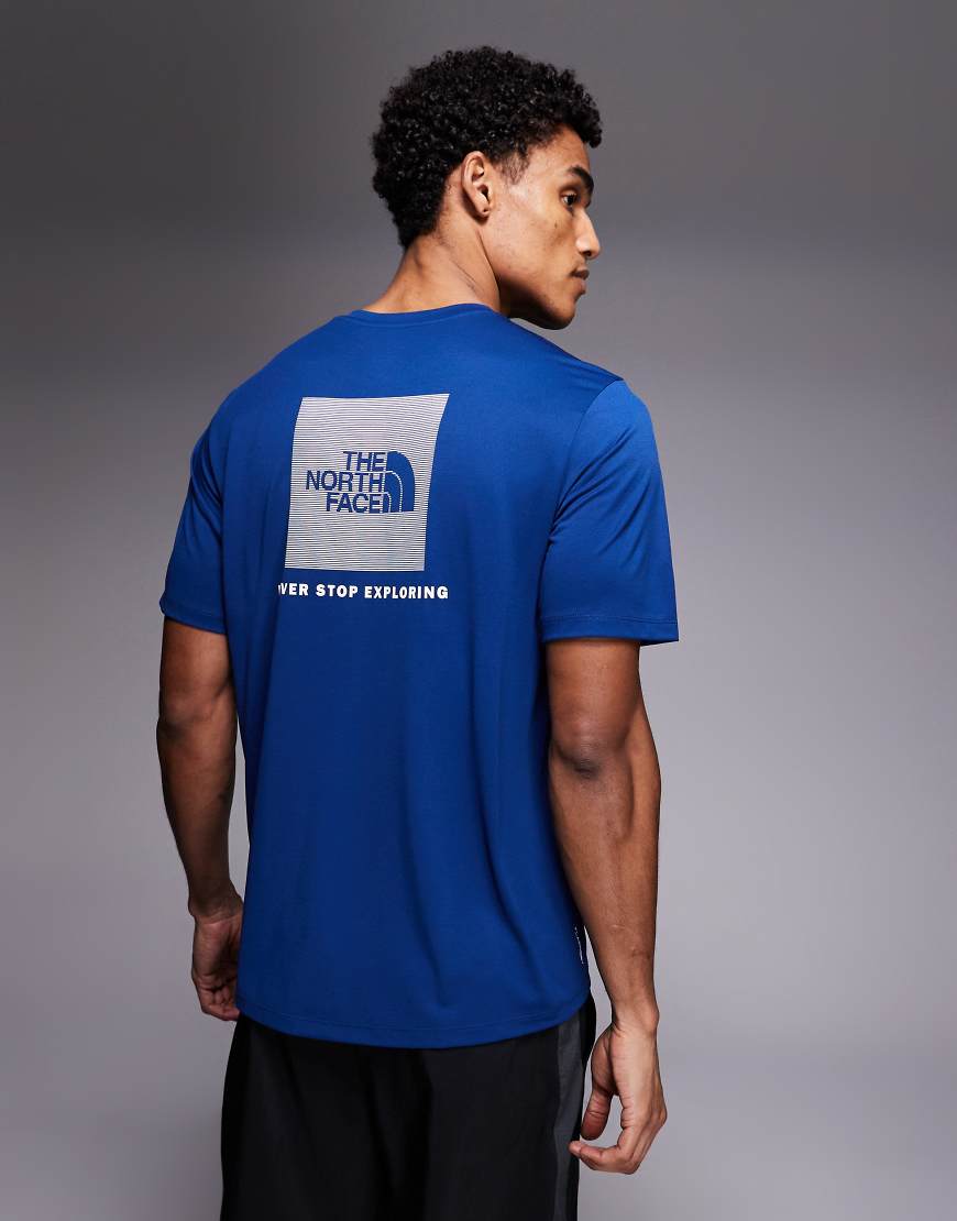 The North Face - Training 24/7 Box NS - T-Shirt in Marineblau mit Rückenprint