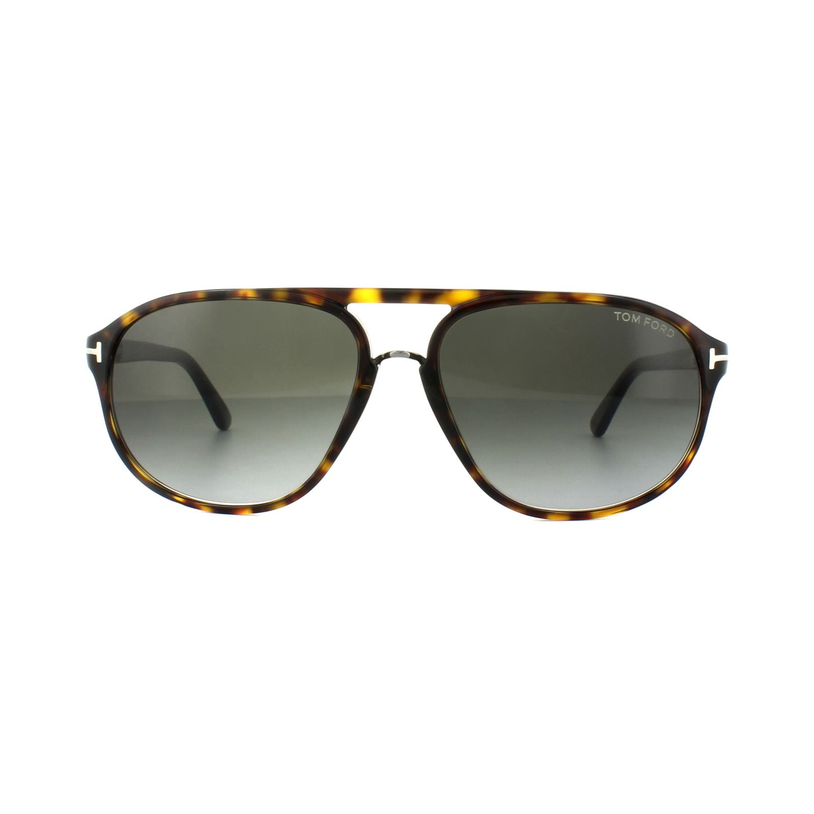 Tom Ford Zonnebril 0447 Jacob 52b Donker Havana Smoke Grijs Verloop