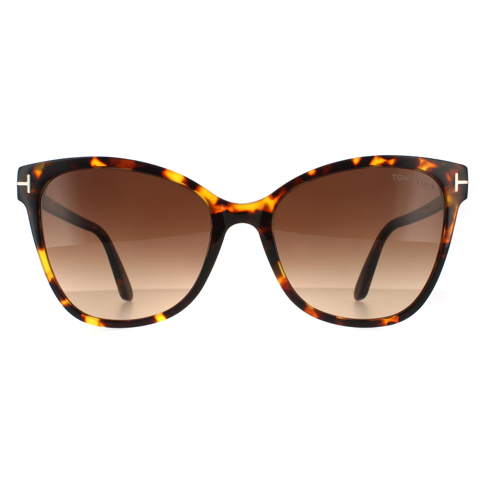 Tom Ford zonnebril ANI FT0844 52F Dark Havana Brown Gradiënt