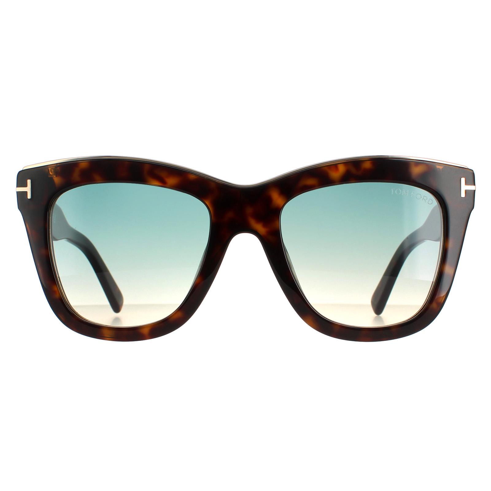 Tom Ford zonnebril Julie FT0685 52p Dark Havana Green Gradient