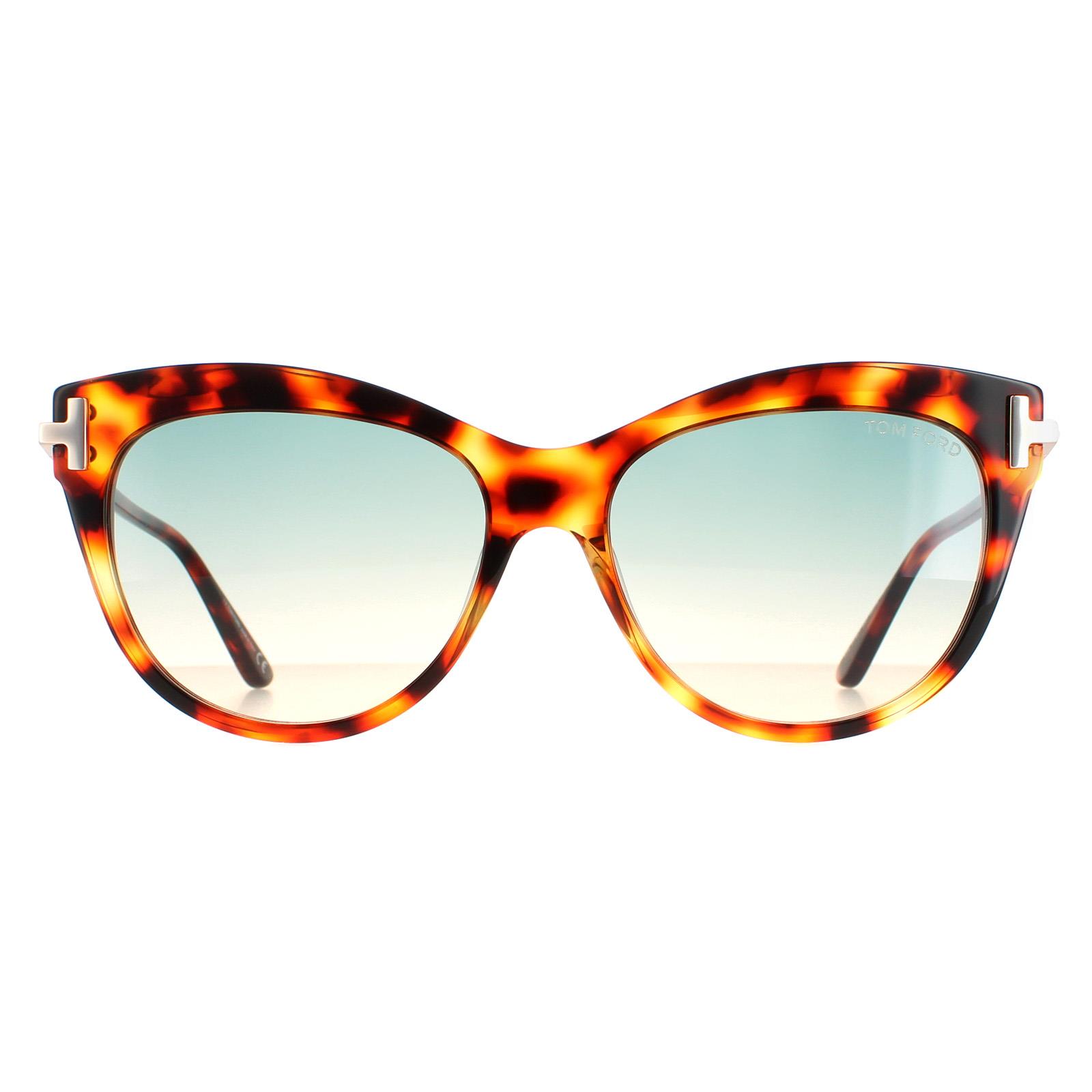 Tom Ford zonnebril Kira FT0821 55p Havana Green Gradient