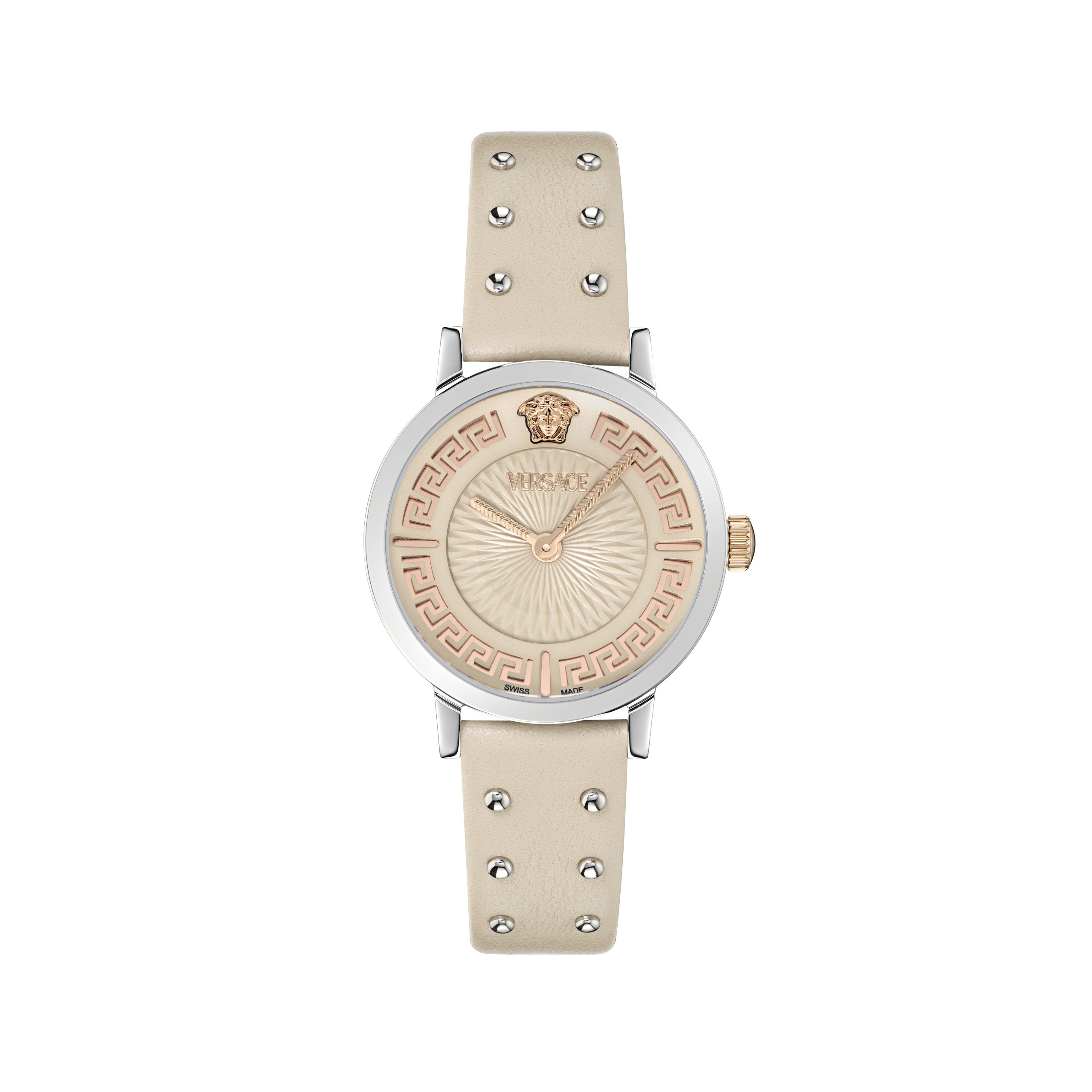 Versace Greca Fortuna Dames Beige Horloge VE0A00125 - maat One Size