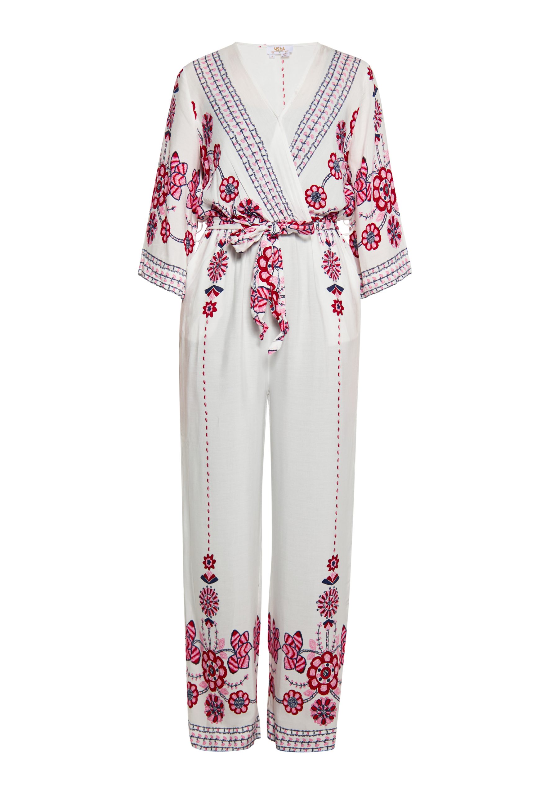 usha Jumpsuit Dames Wit Veelkleurig - maat L