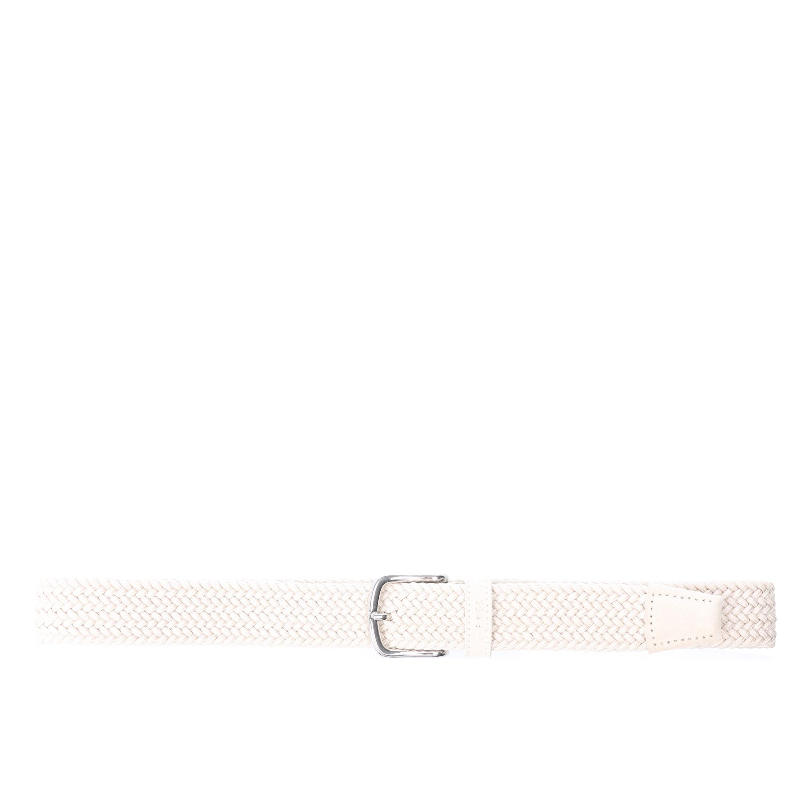Boss Sash Woven Belt in Off-White