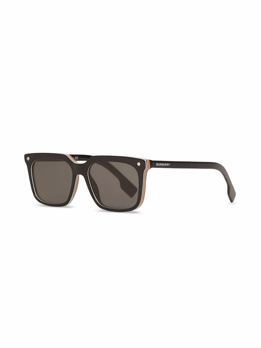 Burberry Eyewear Zonnebril met vierkant montuur - Zwart