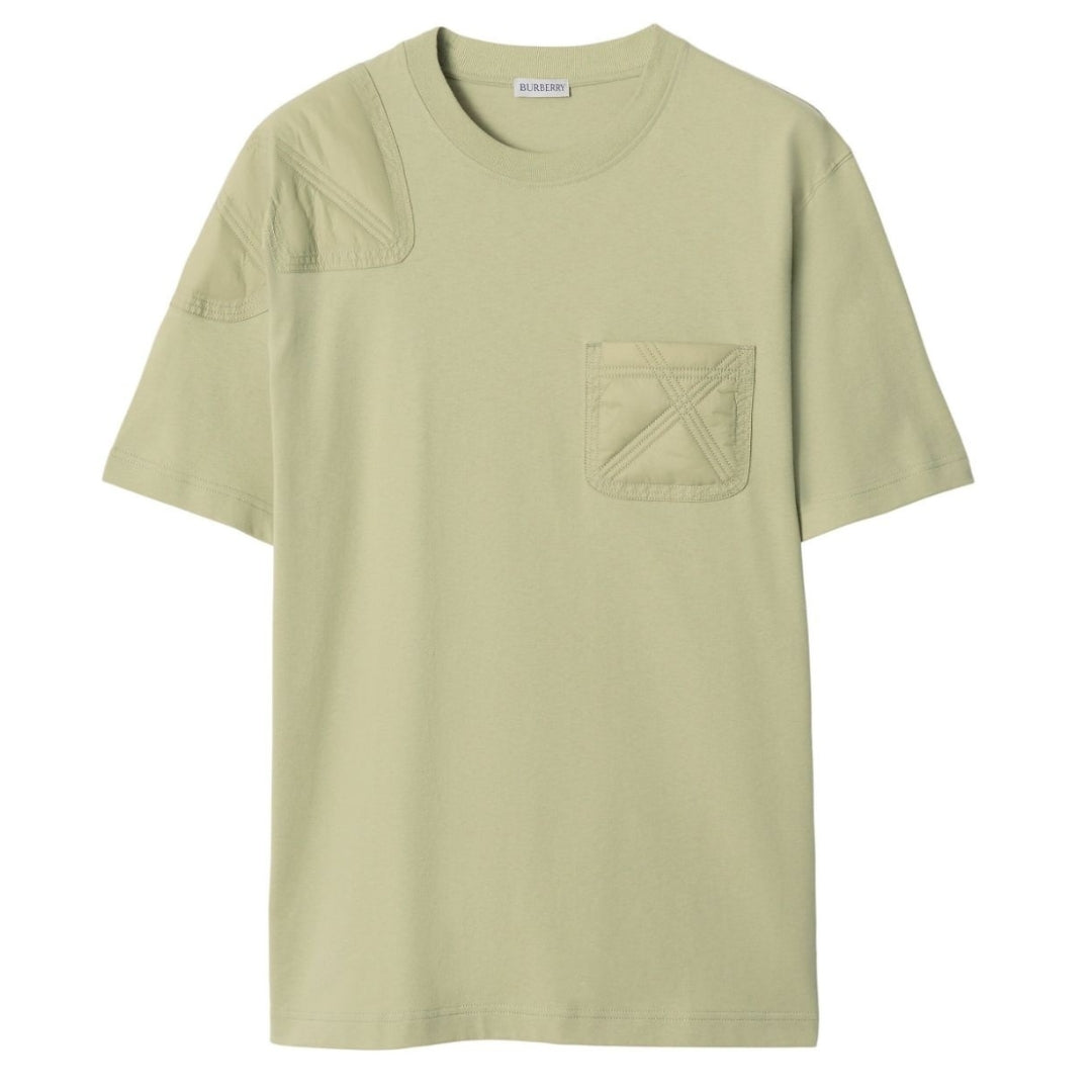 Burberry Panelled Jersey Hunter Green T-shirt