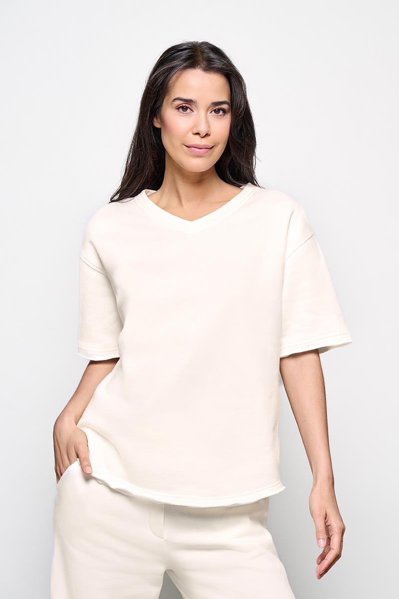 Caroline Tensen Emma Sweat Tee Off White