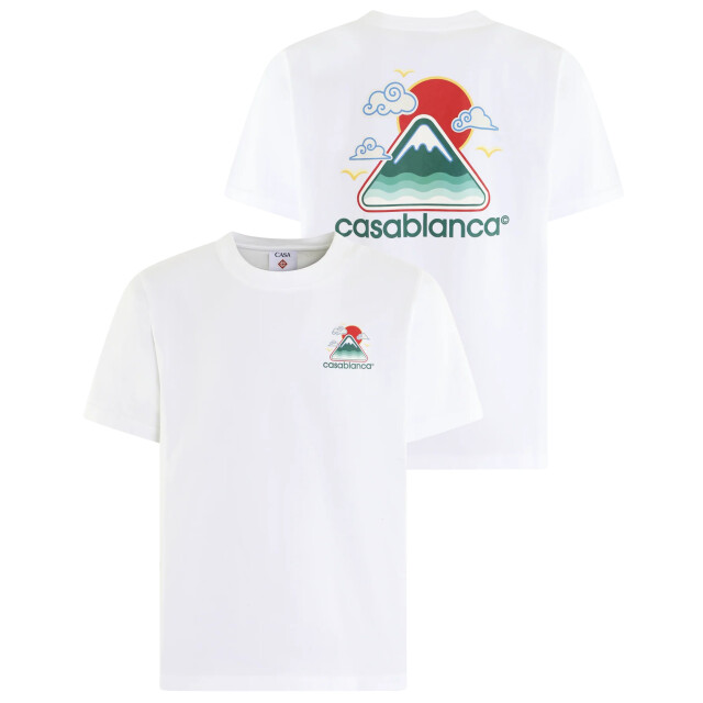 Casablanca Heren montagne ondulée t-shirt