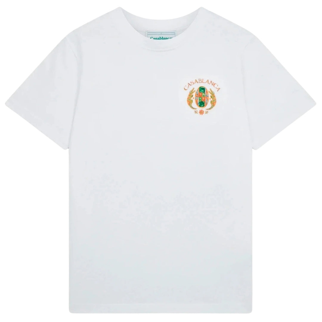 Casablanca Joyaux D'afrique Tennisclub Wit T-shirt