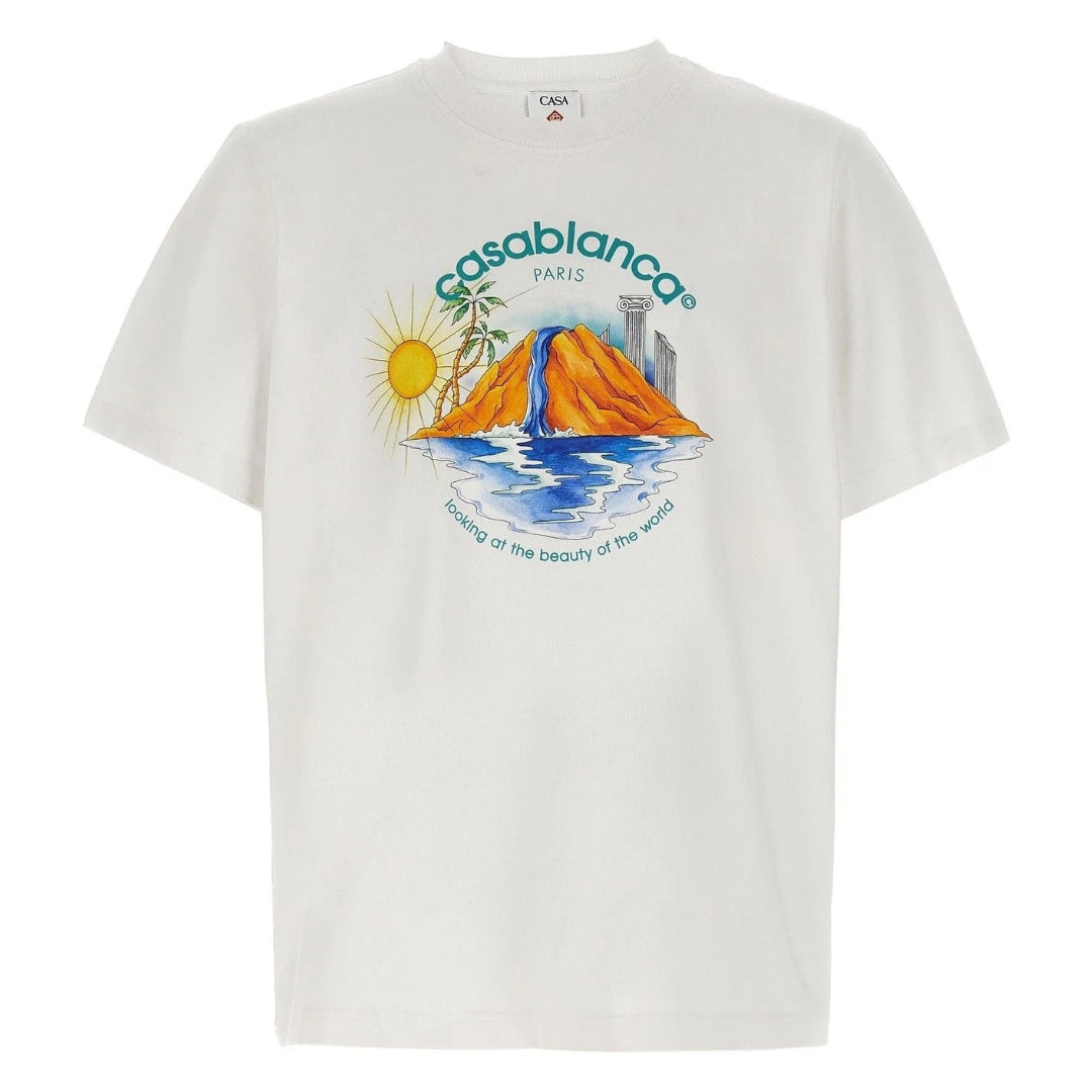 Casablanca Oasis Bedrukt Wit T-shirt