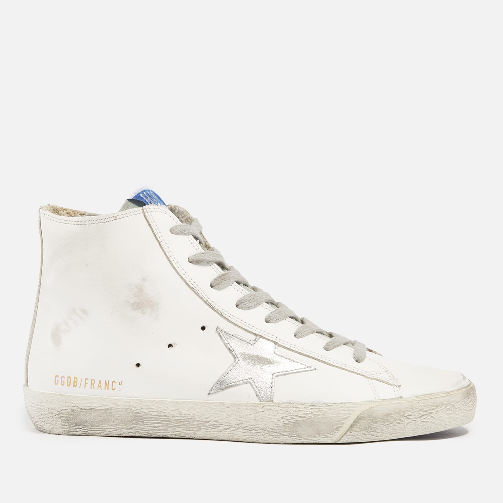 Damestrainers Golden Goose Francy Leather Hi-Top in Wit