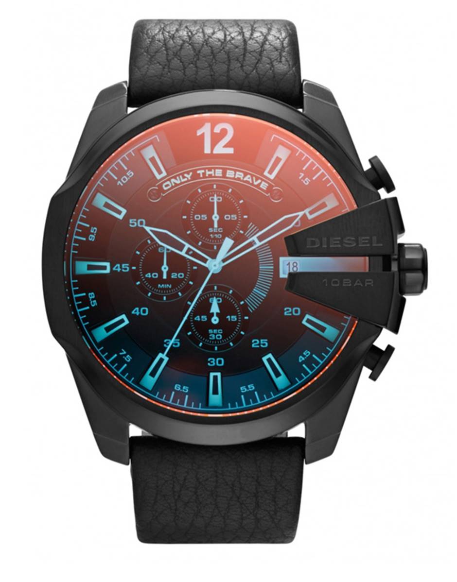 Diesel Mega Chief herenhorloge Zwart DZ4323