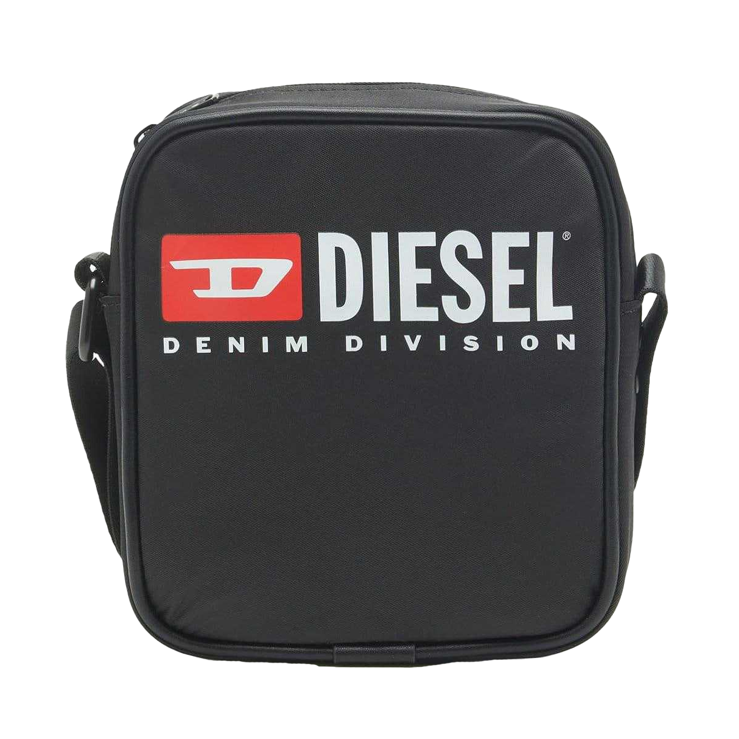 Diesel Rinkee Logo Crossbody Tas (Zwart)