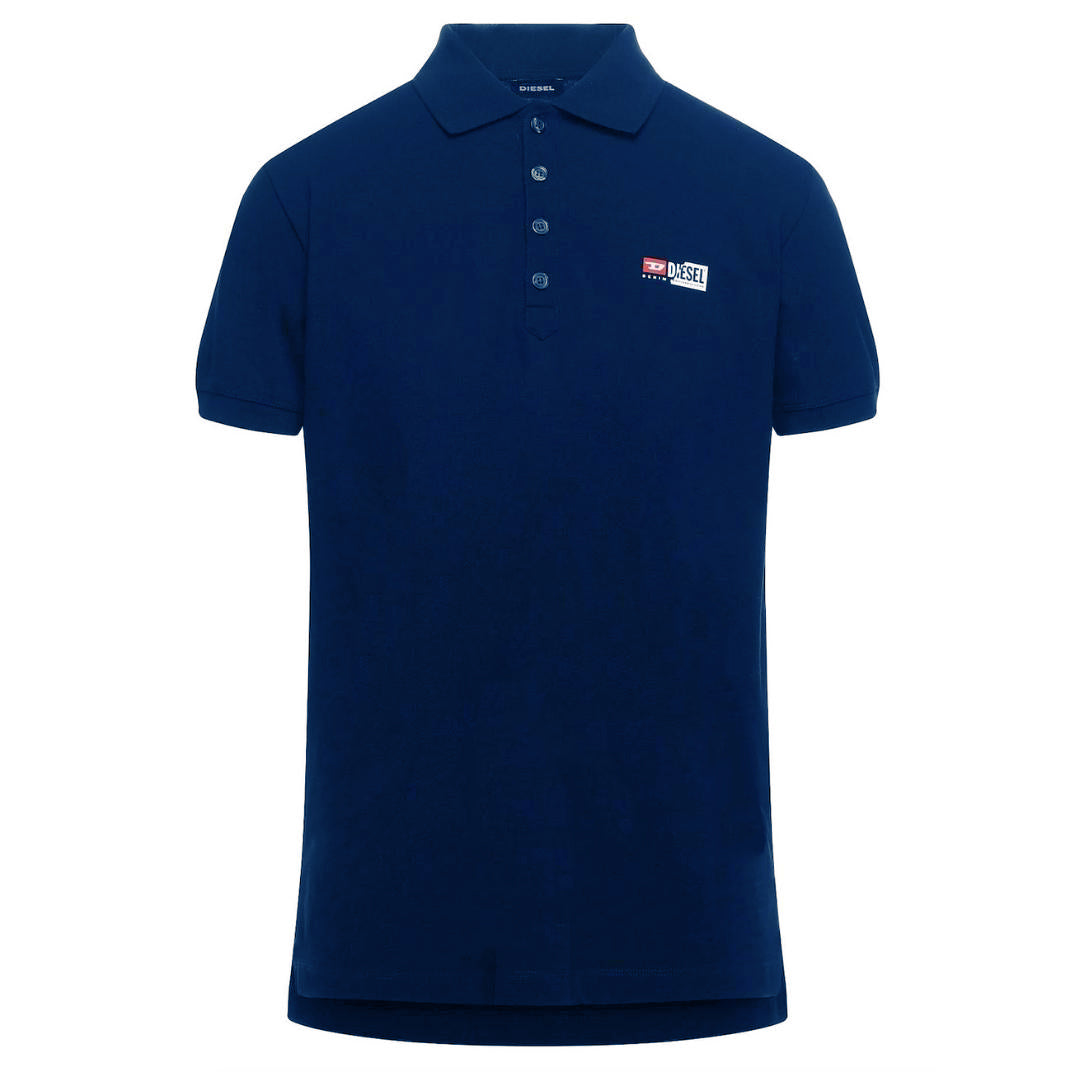 Diesel Small Diesel Logo Donkerblauw Poloshirt