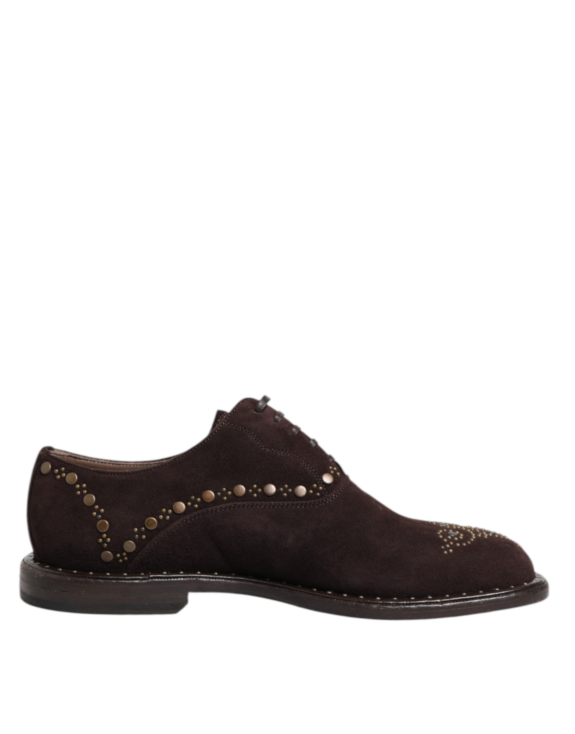 Dolce & Gabbana Bruine Velours Veterschoenen