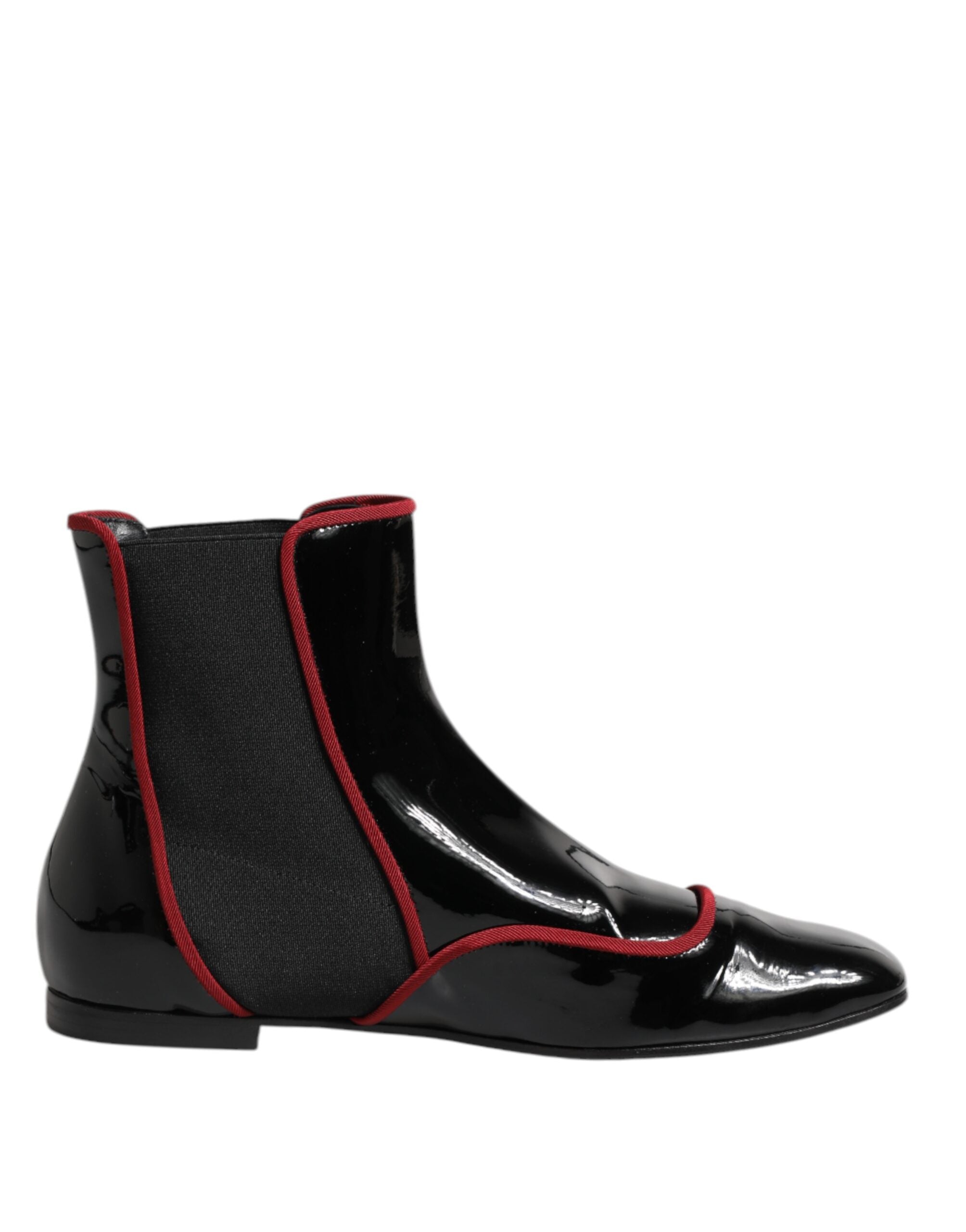 Dolce & Gabbana Zwarte Jackie Geknoopte Chelsea Boots Schoenen