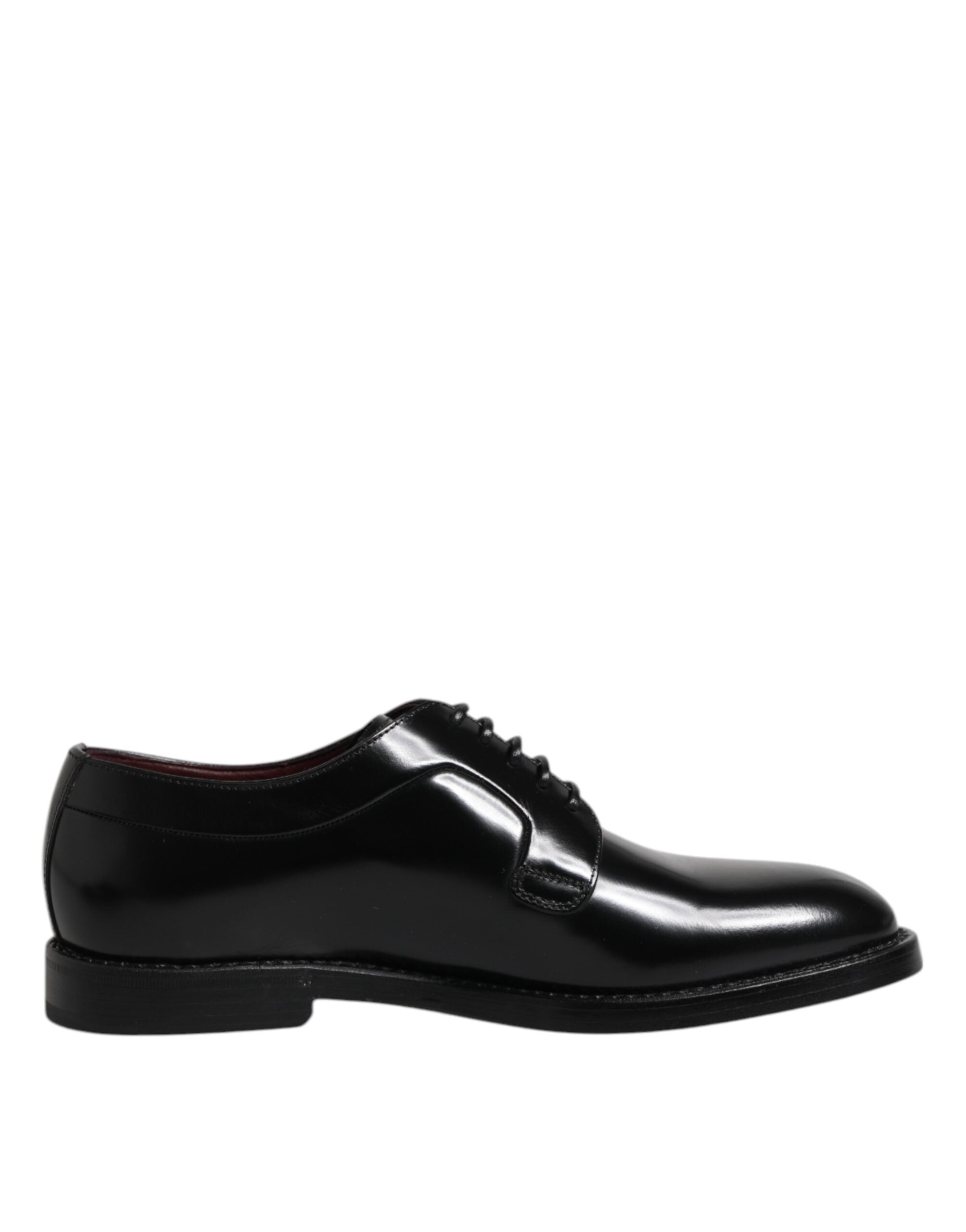 Dolce & Gabbana Zwarte Leren Veterschoenen Derby Formele Schoenen