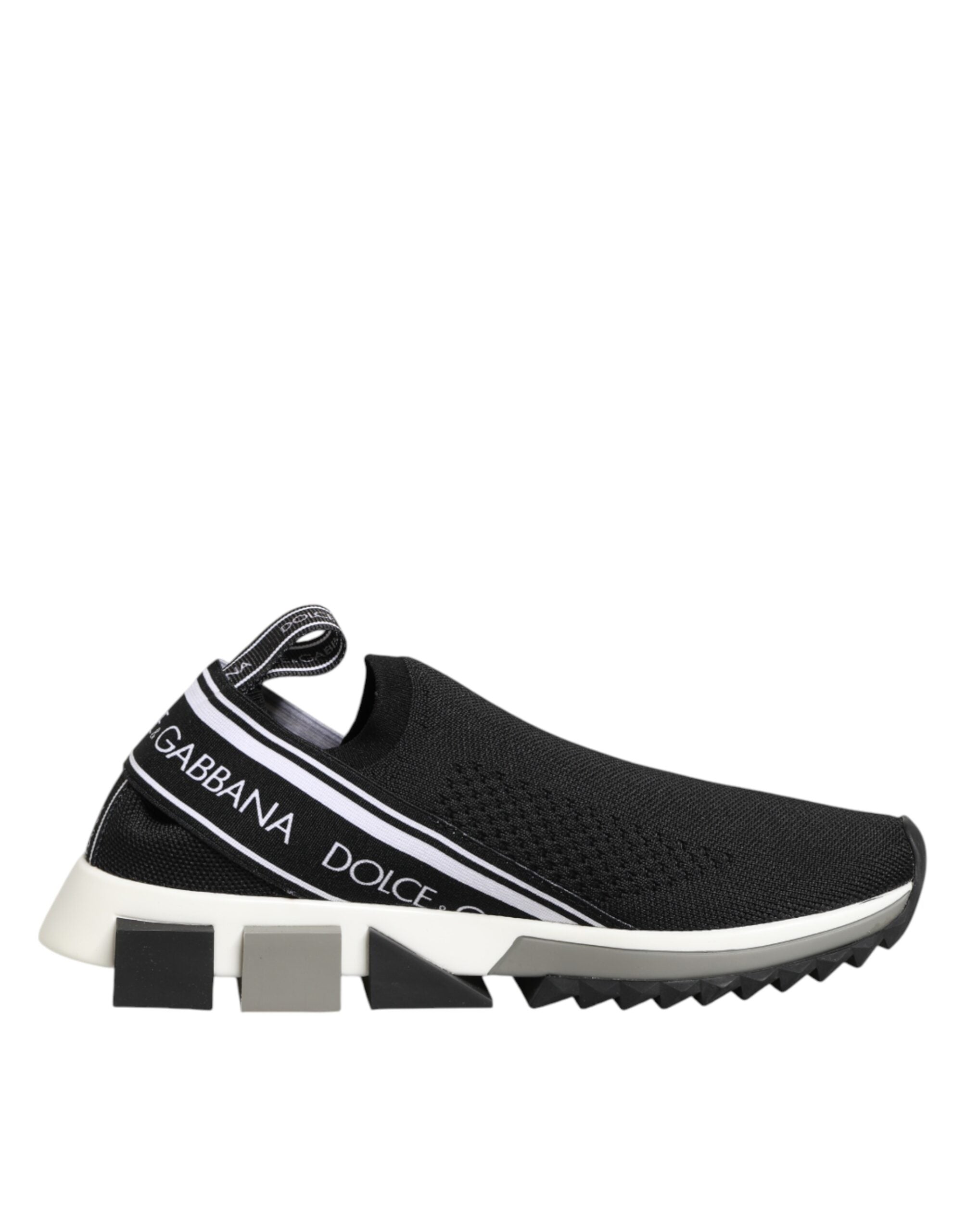 Dolce & Gabbana Zwarte Slip On Sorrento Lage Sneakers Schoenen