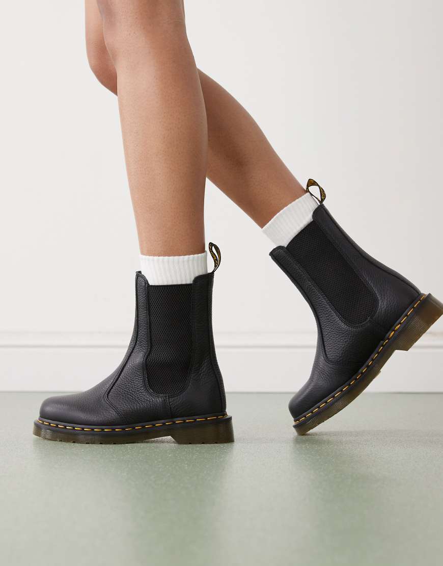 Dr. Martens - 2976 Hi - Chelsea Boots in Schwarz