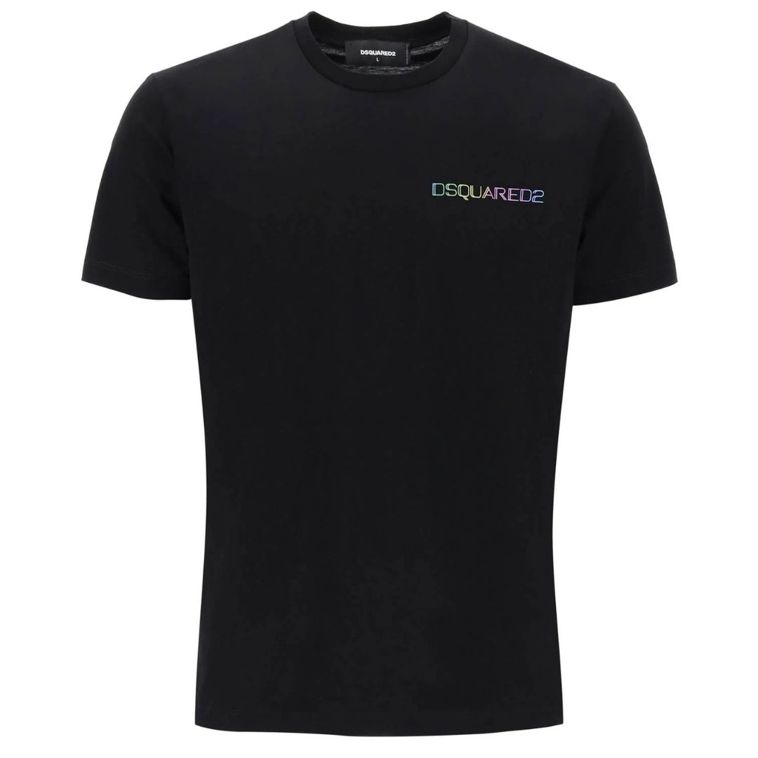 Dsquared2 Cool Fit Palm Beach-logo zwart T-shirt