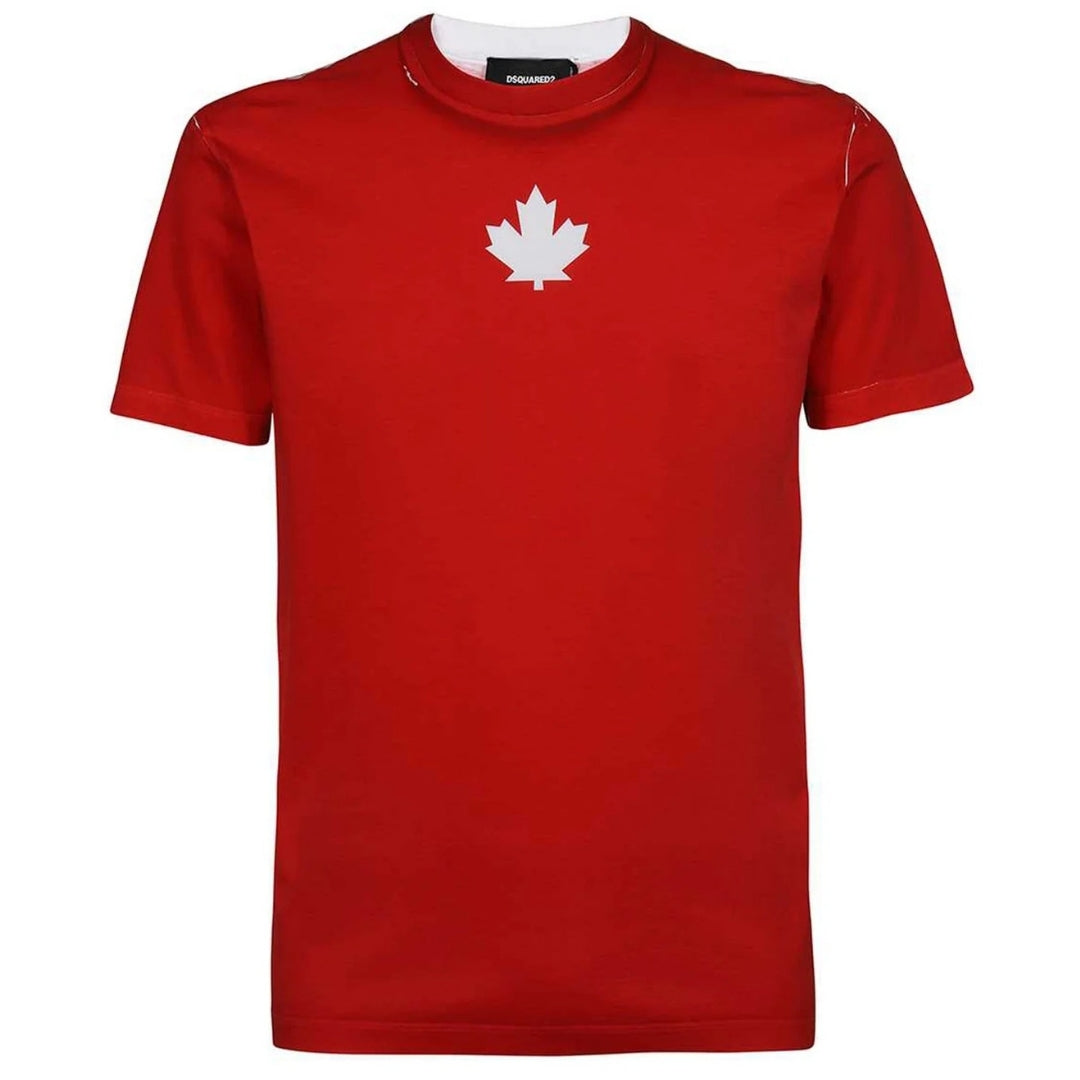 Dsquared2 Cool Fit Team Logo Rood T-shirt