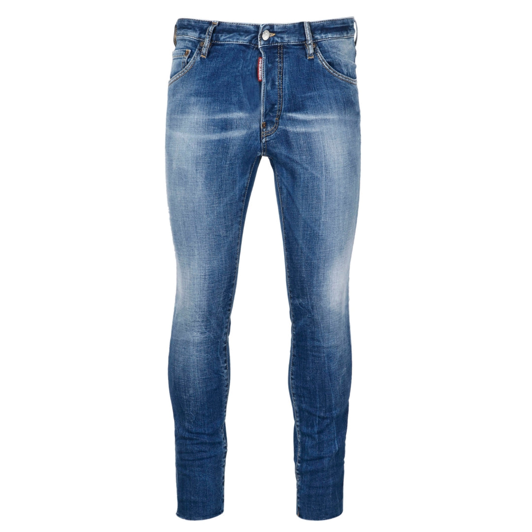 Dsquared2 Cool Guy Cropped Blauwe Denim Broek