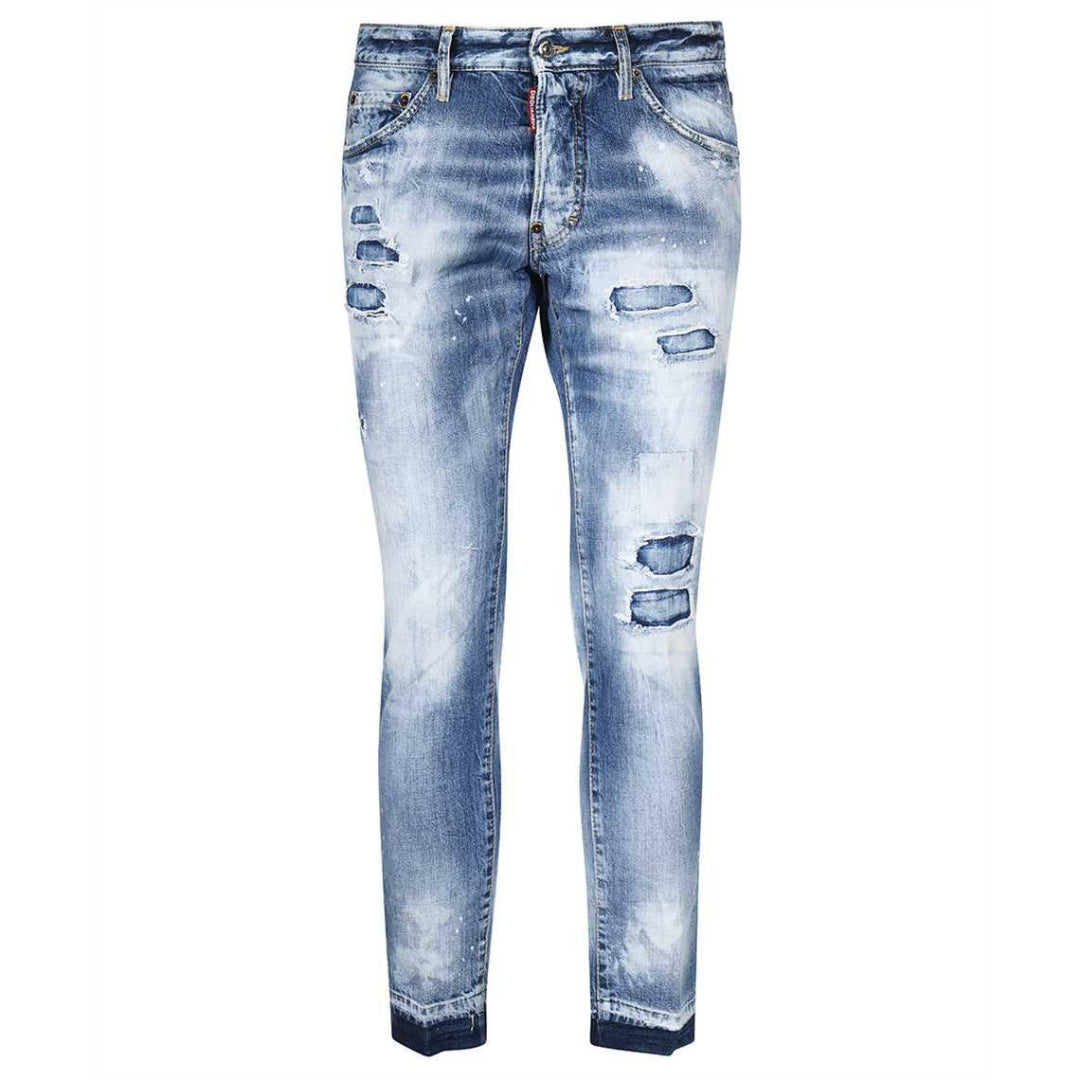 Dsquared2 Cool Guy Cropped Blauwe Denim Broek
