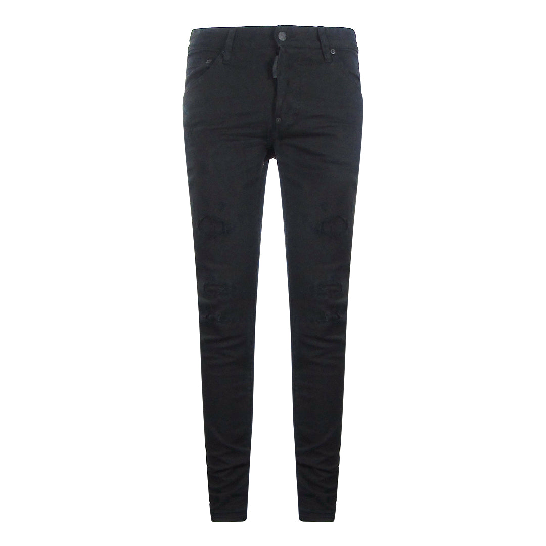 Dsquared2 Cool Guy Jean Zwarte Versterkte Ripped Jeans