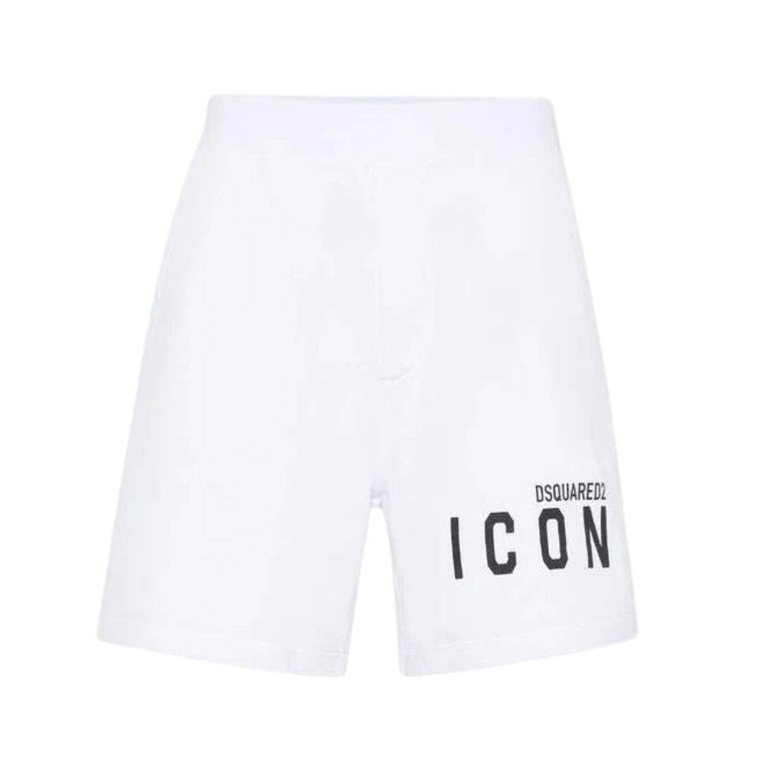 Dsquared2 Icon Logo Relaxed White Shorts