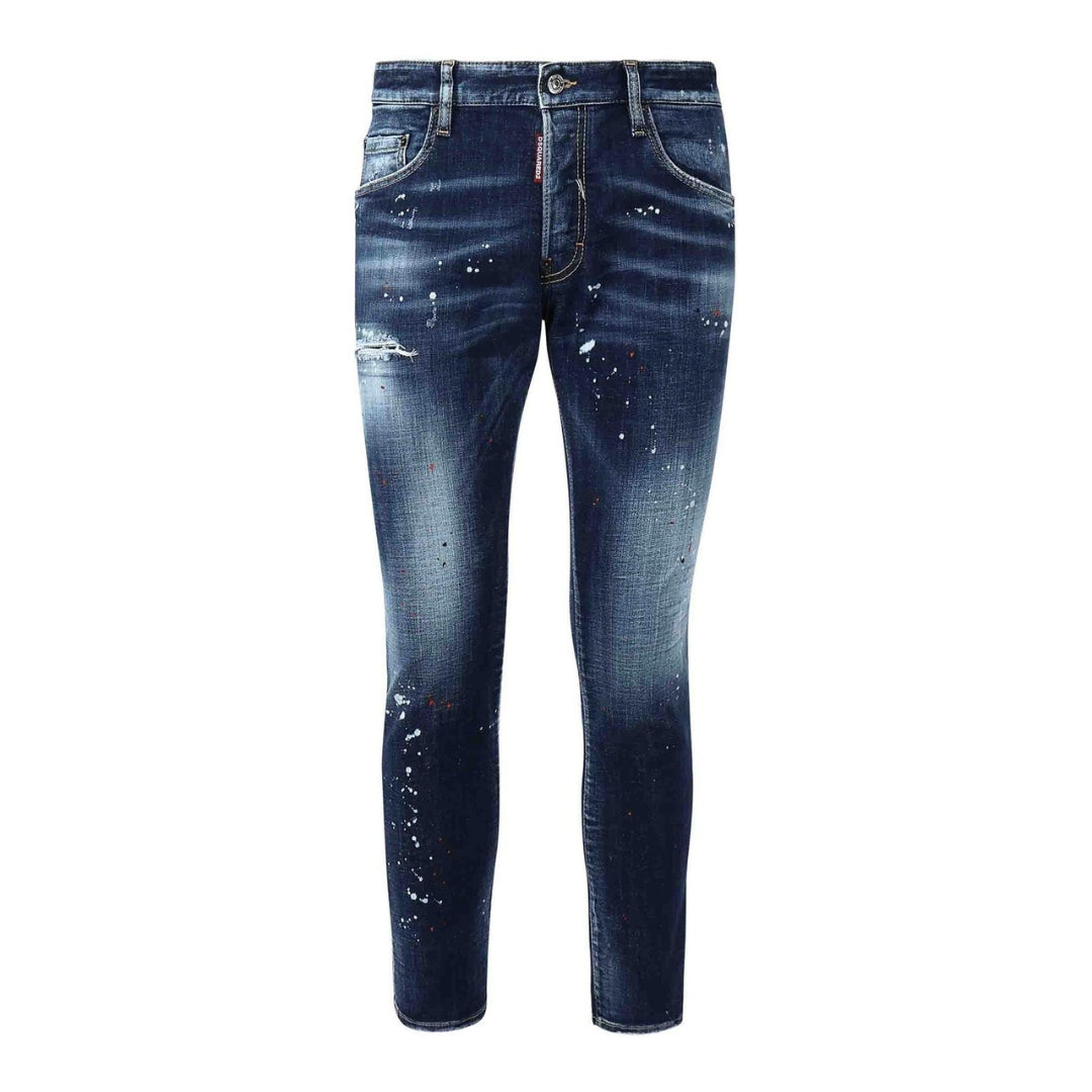 Dsquared2 Medium Easy Wash Skater Marineblauwe Jeans