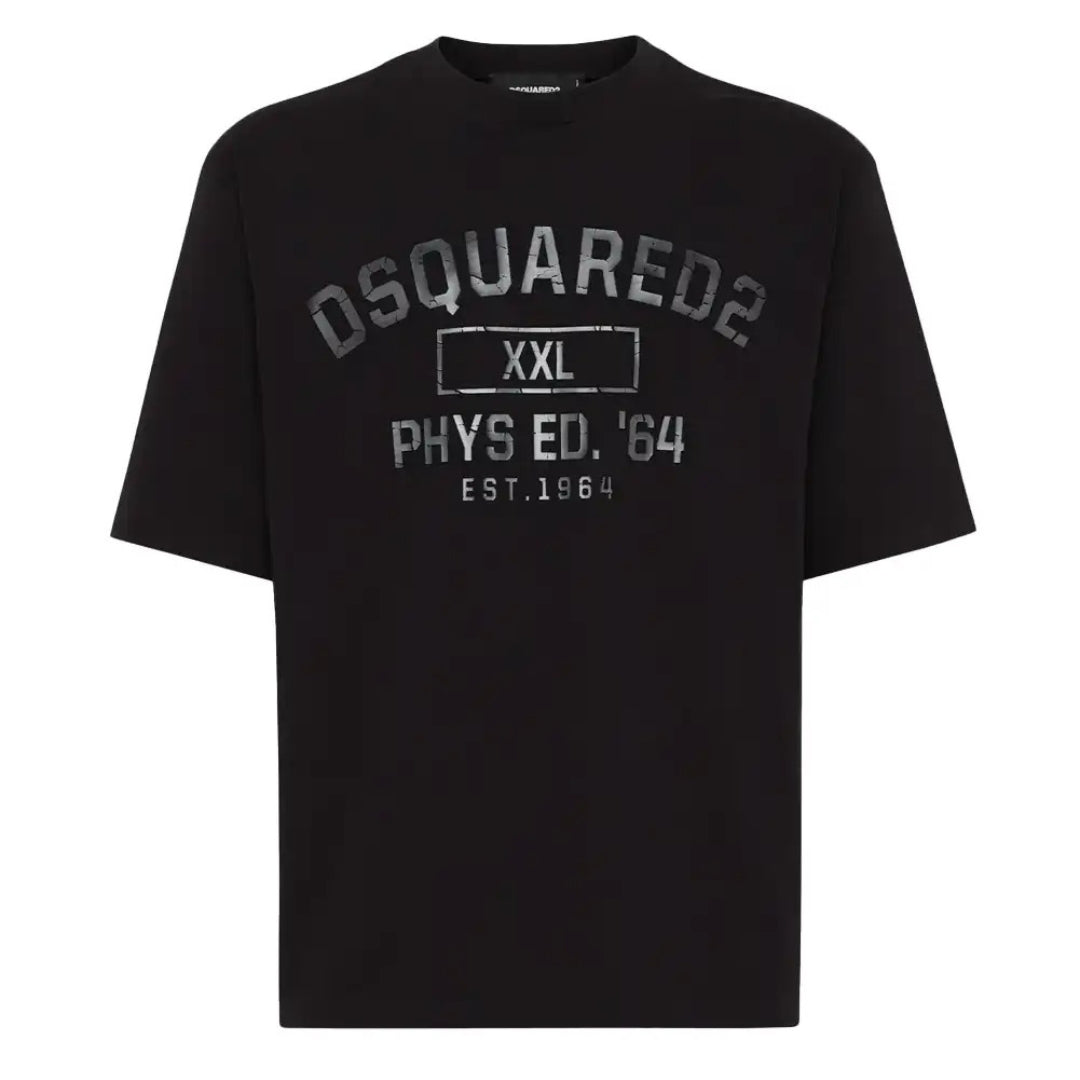 Dsquared2 Phys Ed Logo Zwart T-shirt