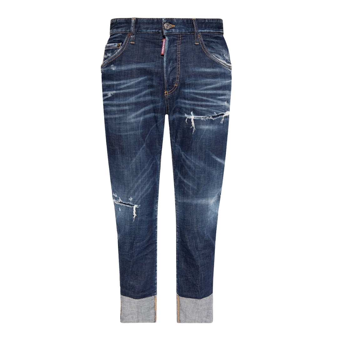 Dsquared2 Sailor Jean Donkerblauwe Denim Broek