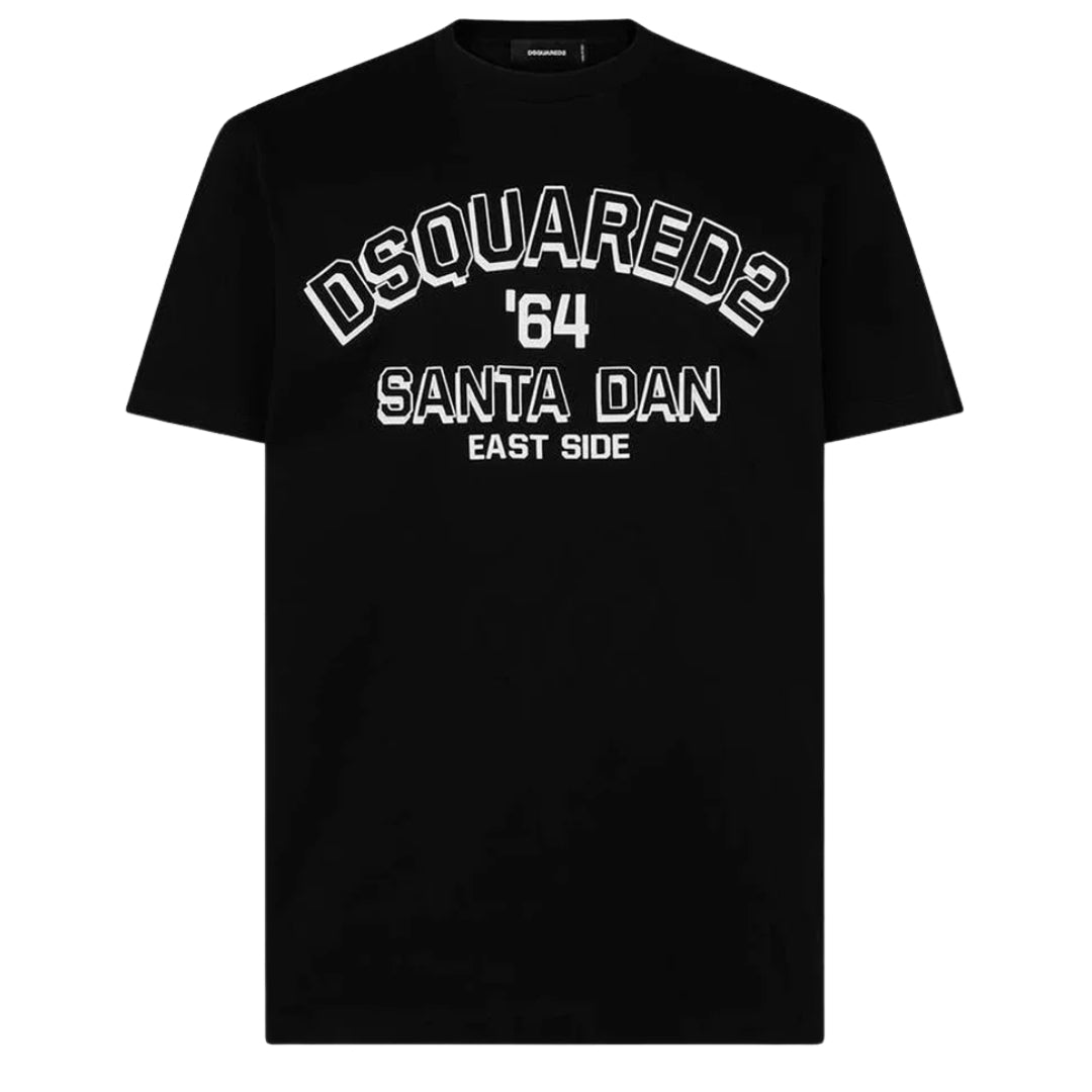 Dsquared2 Santa Dan 64 Zwart T-shirt