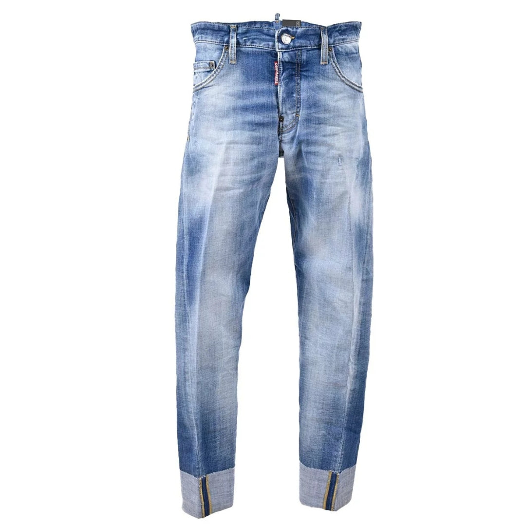 Dsquared2 Sexy Twist Jean Lichtblauwe Denim Broek
