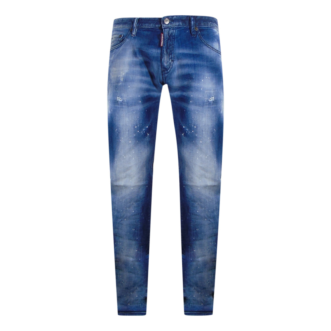 Dsquared2 Skinny Dan Marineblauwe Jeans