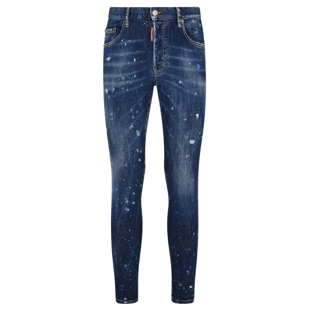 Dsquared2 Super Twinky Jean Splatter-ontwerp blauwe jeans