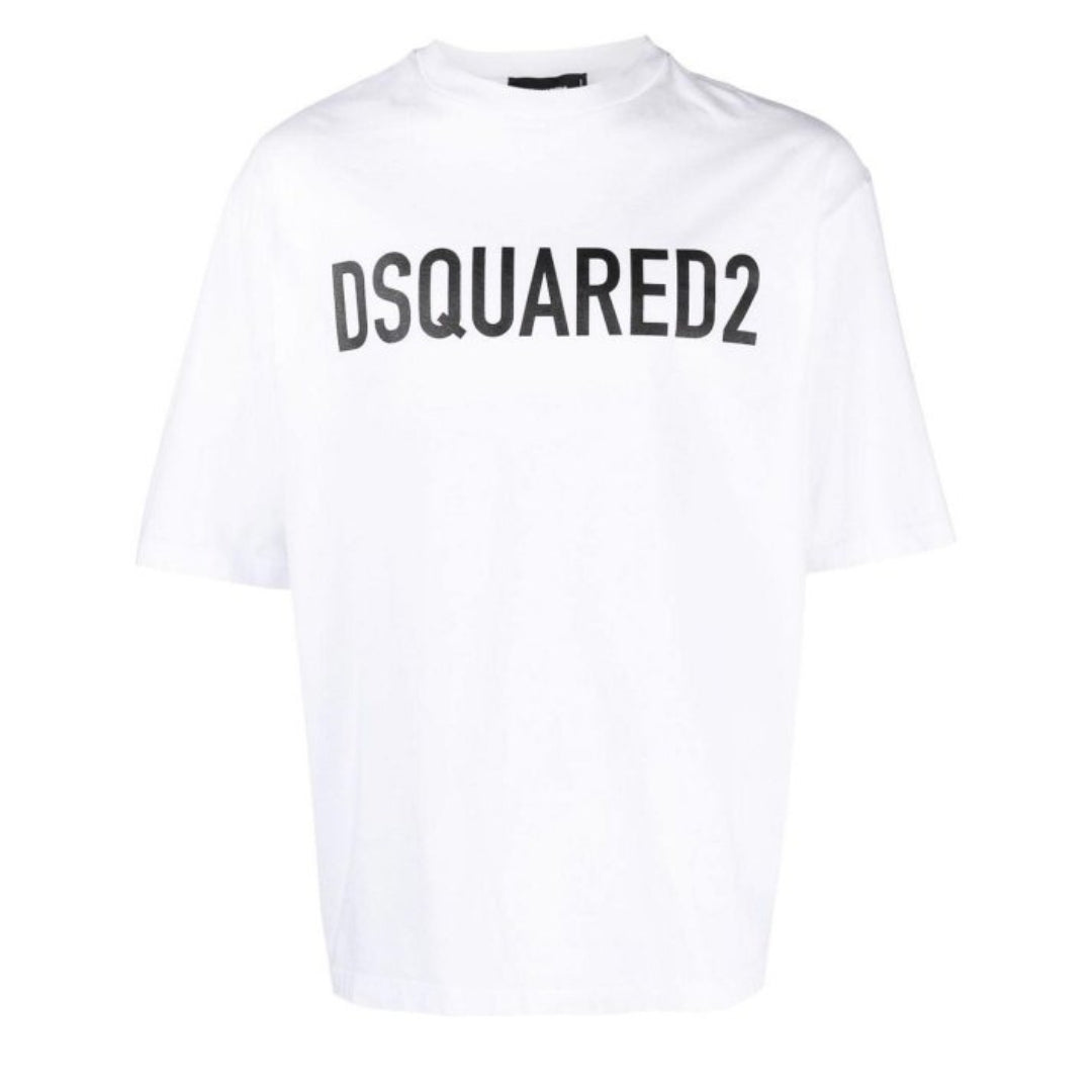 Dsquared2 T-shirt Met Opvallend Logo In Wit