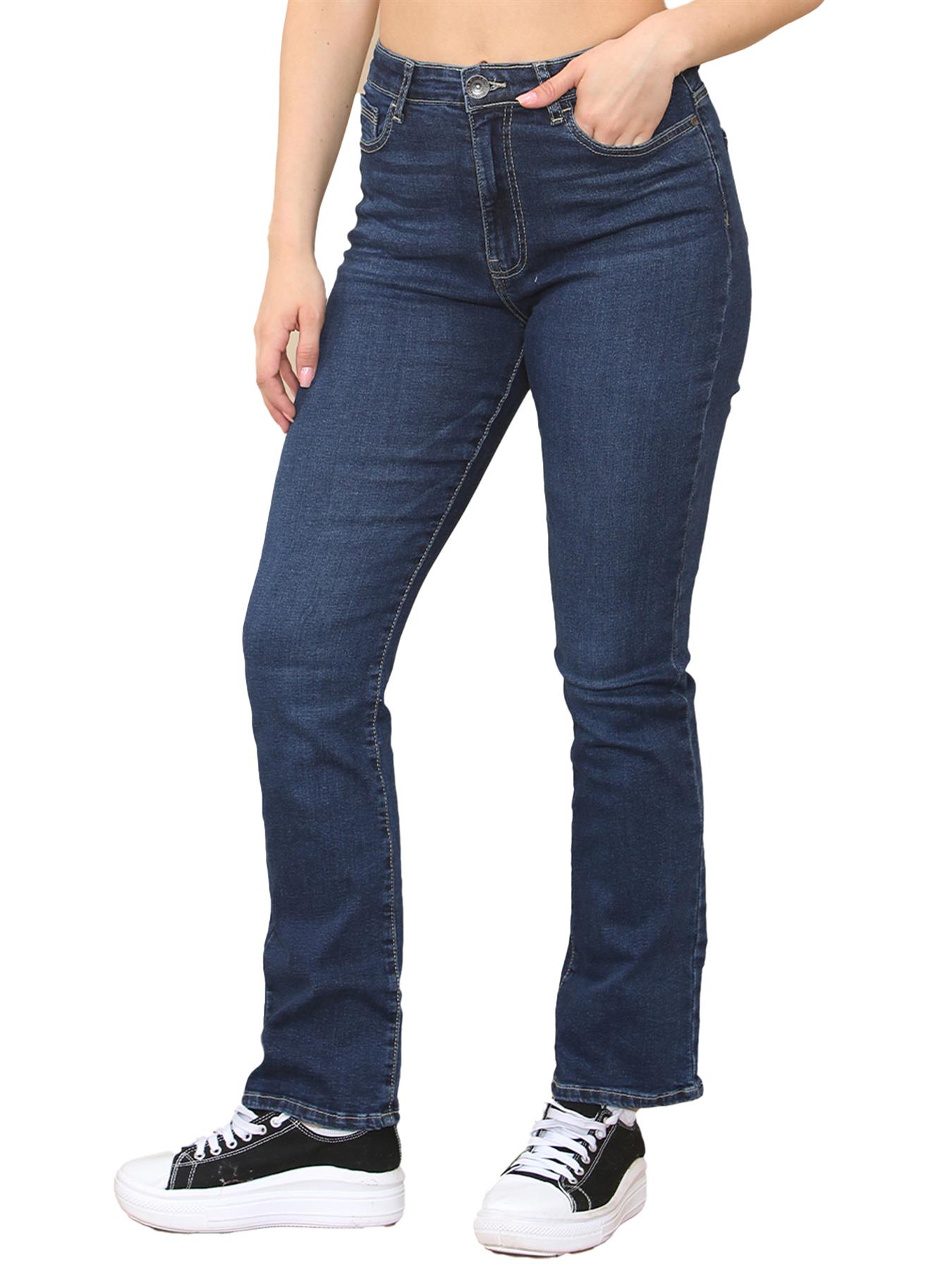Enzo | Bootcut Jeans voor dames - Blauw