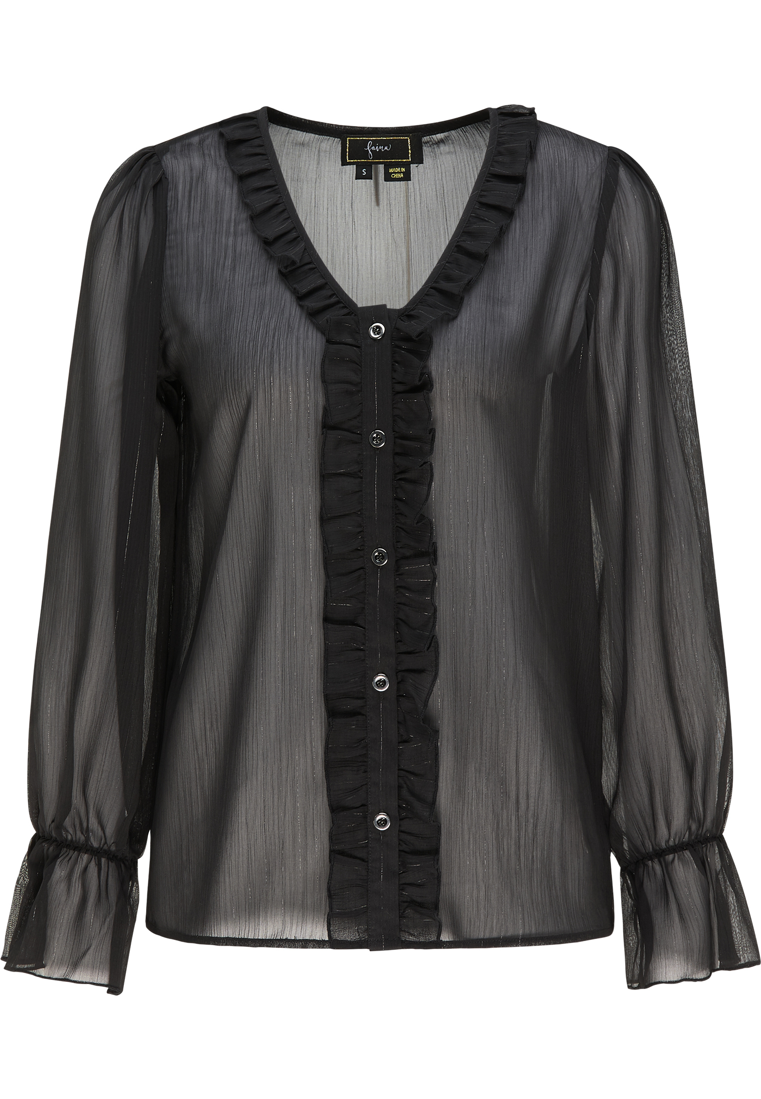 Faina Blouse Dames zwart