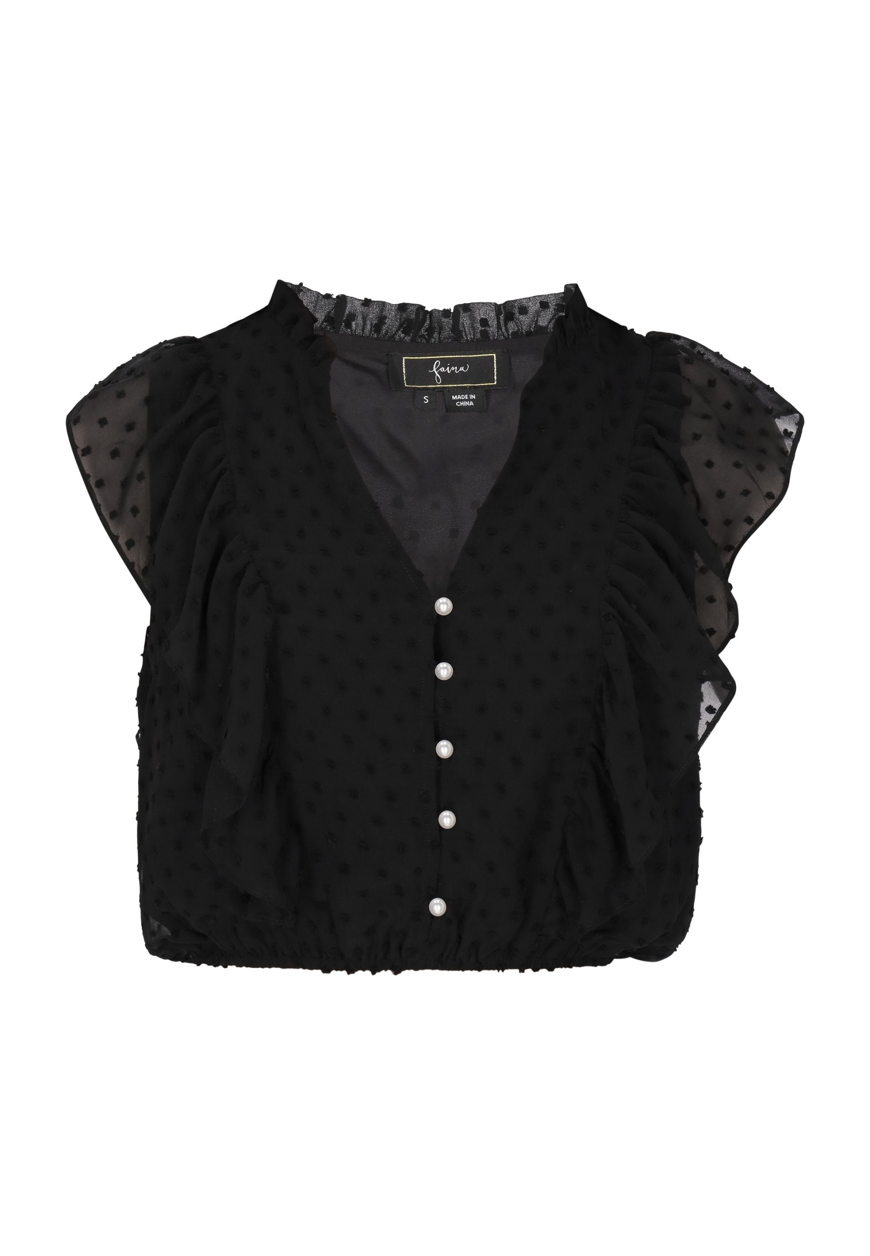 Faina Blouse Dames zwart