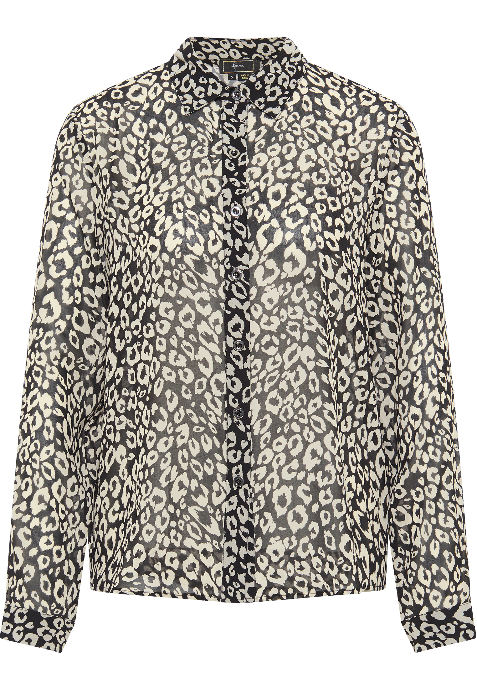 Faina Blouse Dames zwart en wit