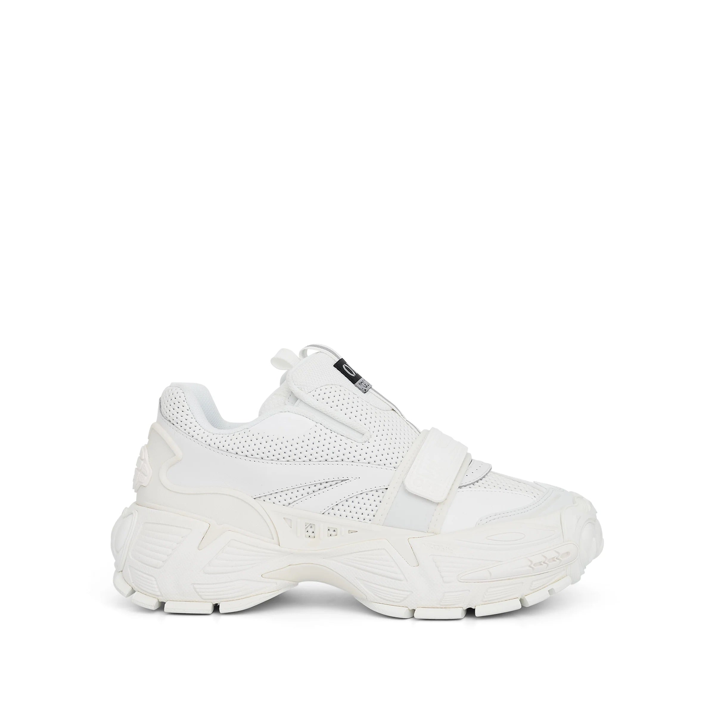 Gebroken witte handschoen slip witte sneakers