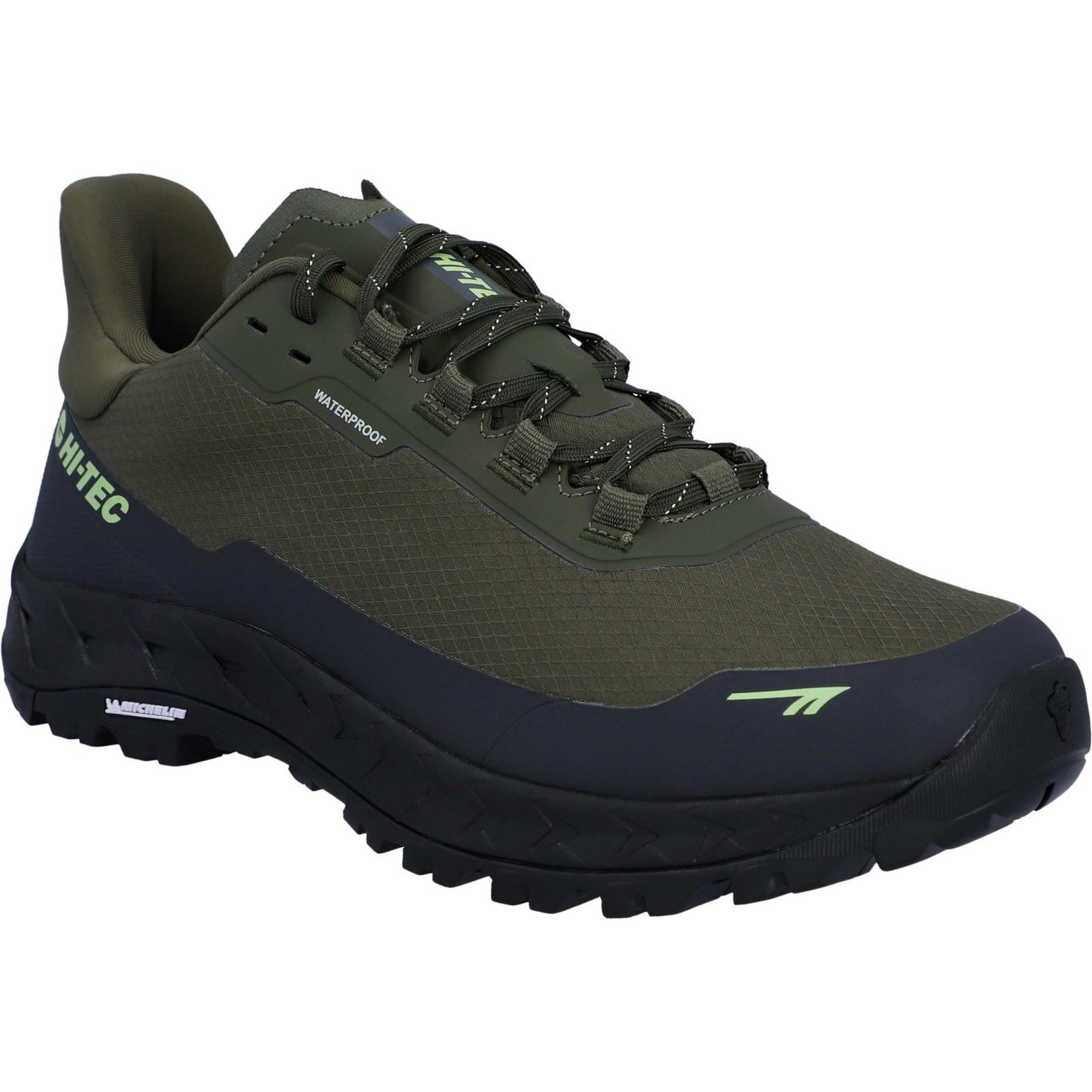 Hi-Tec ALTITUDE LITE WP Heren Wandelschoenen Van Polyester In De Kleur Olijfnacht/ Antracietgrijs/ Limoengroen