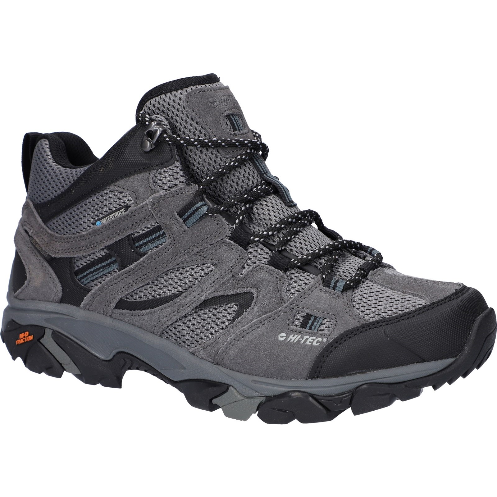 Hi-Tec Apex Lite Mid Polyester Heren Grijze Wandelschoenen